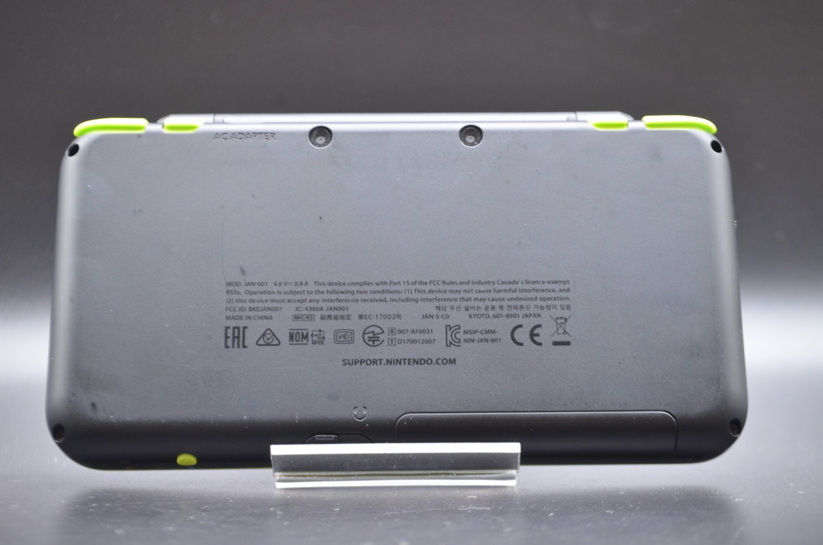 [US DUTY PAID] New Nintendo 2DS XL LL black lime Console Japanese game 004
