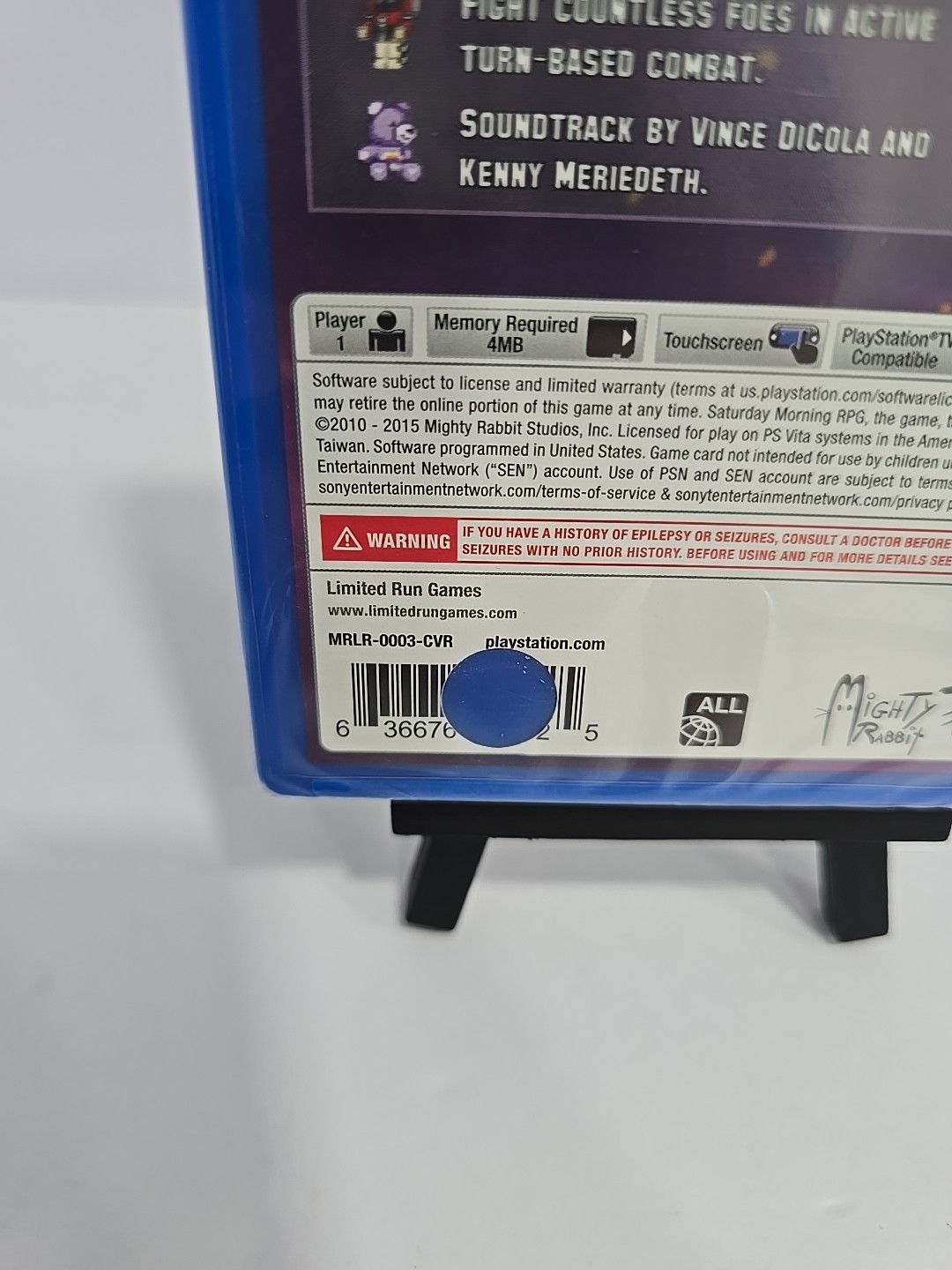 Saturday Morning RPG (Sony PlayStation Vita, 2016) PROMO New Factory Sealed MINT