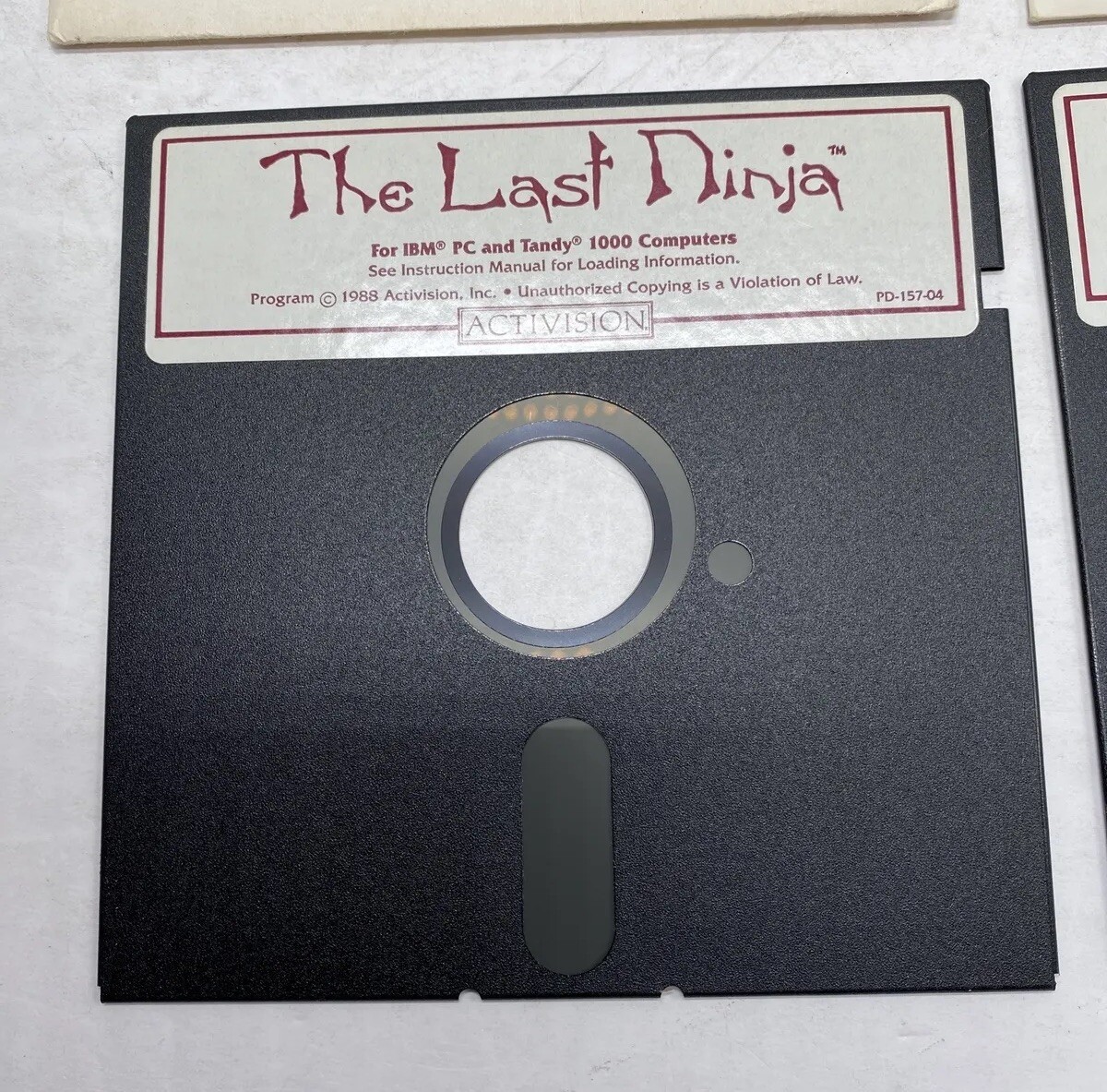 The Last Ninja (PC, USA, 5.25″) Action/Adventure 5 1/4″ DISKS ONLY