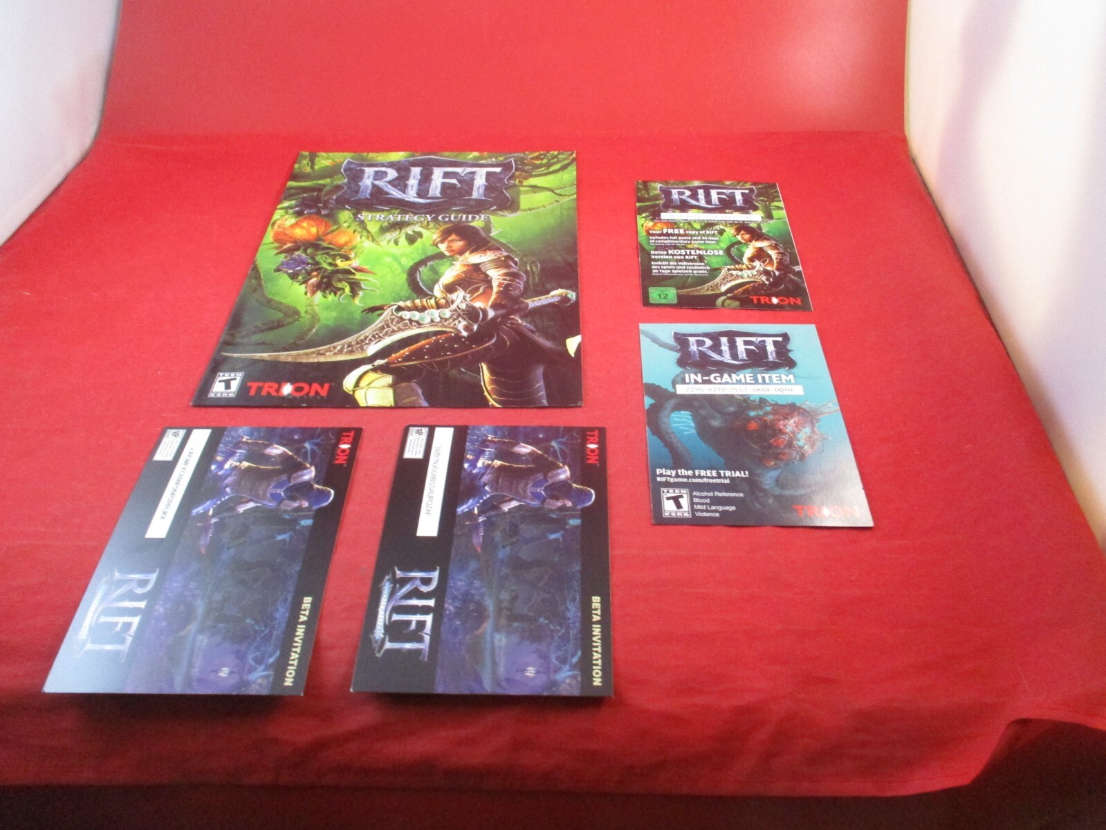 Rift MMORPG Computer Online Game PAX Promo Handout Flyer Ad & Strategy Guide
