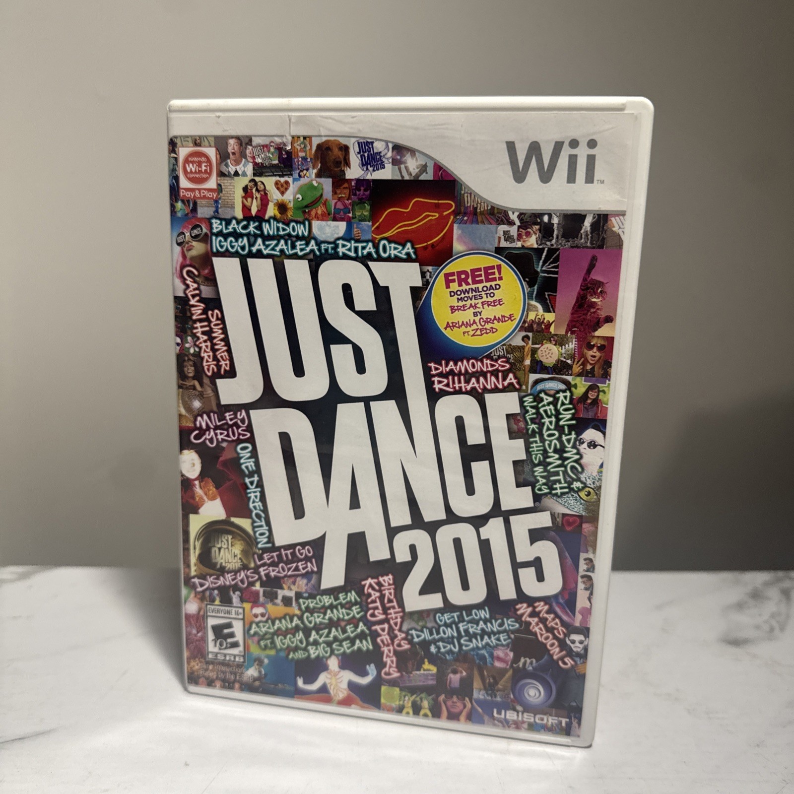 Just Dance Nintendo Wii 2015 Ubisoft Rythm Series 40+ Songs w/ Case & Manual CIB