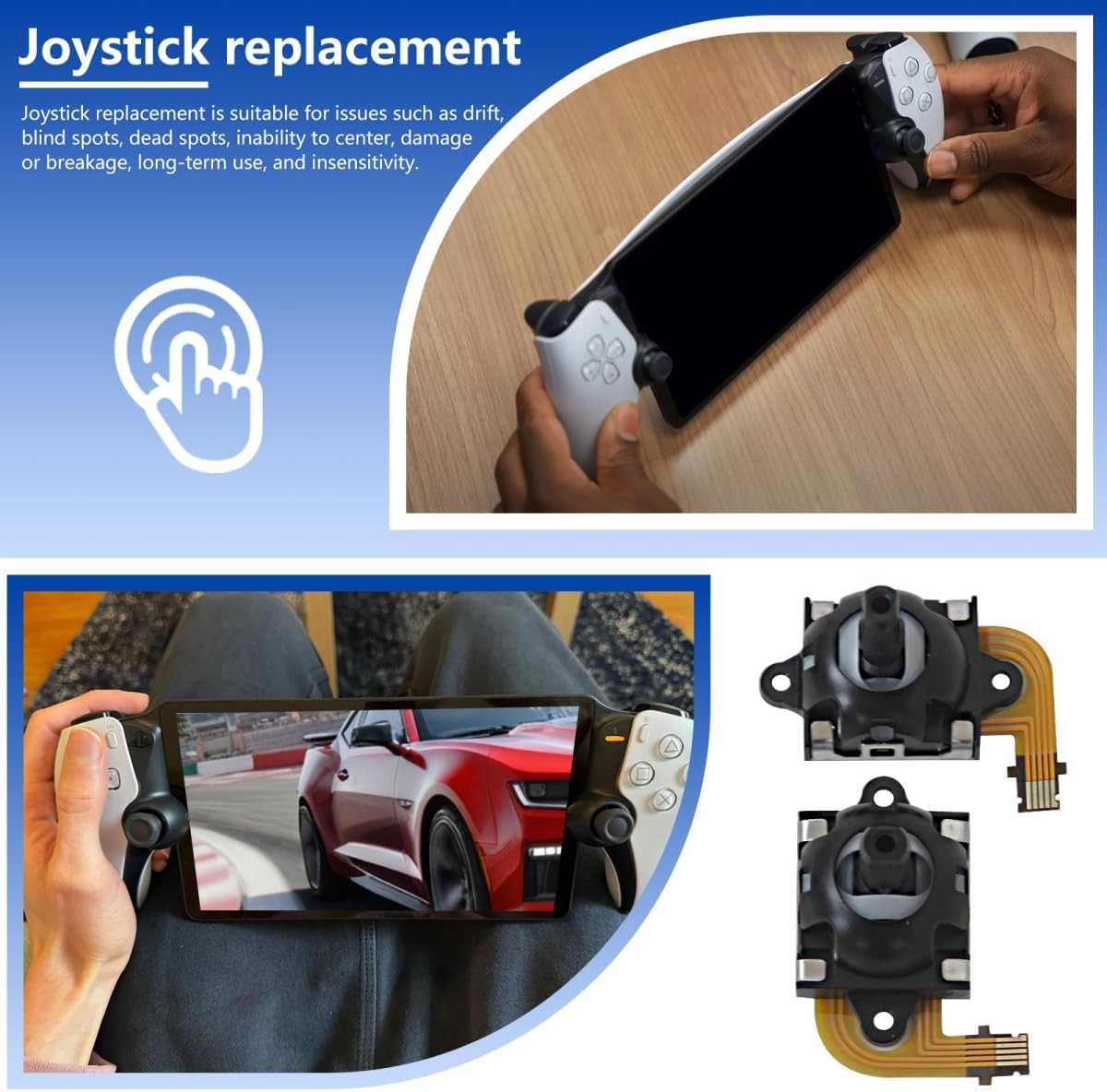 Analog Joystick Hall Effect Left/Right Thumbstick for PlayStation Portal/PS5 VR2
