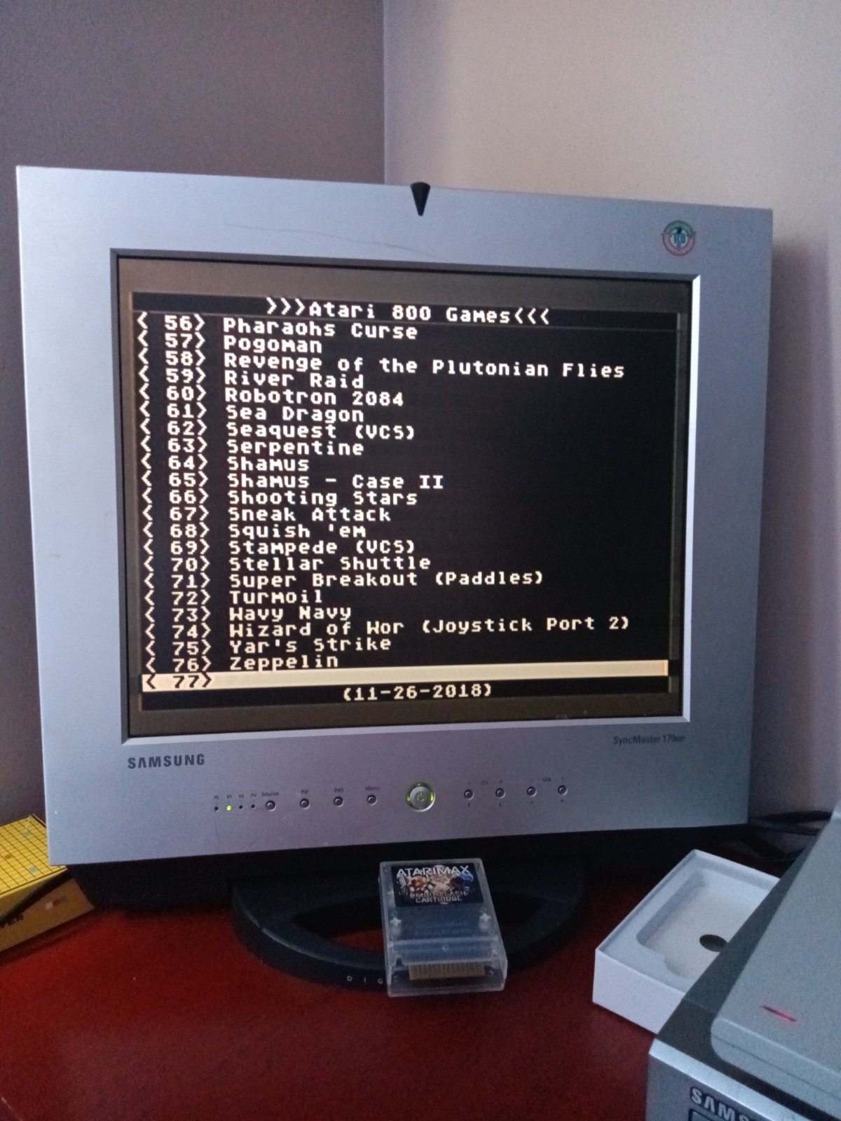 ATARI 8MBIT CART 76 GAMES FOR ATARI 800XL