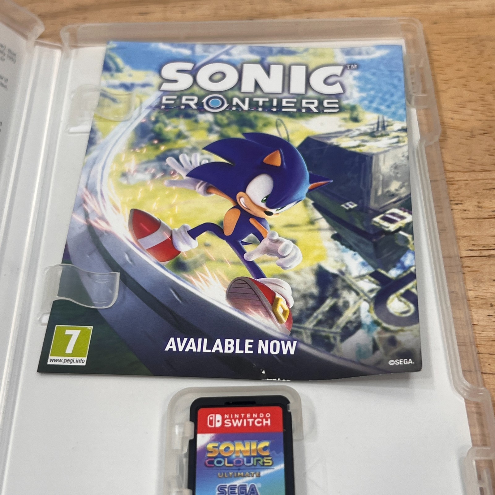 Sonic Colours Ultimate Nintendo Switch PEGI 7 UK PAL Region SEGA Game CIB Tested