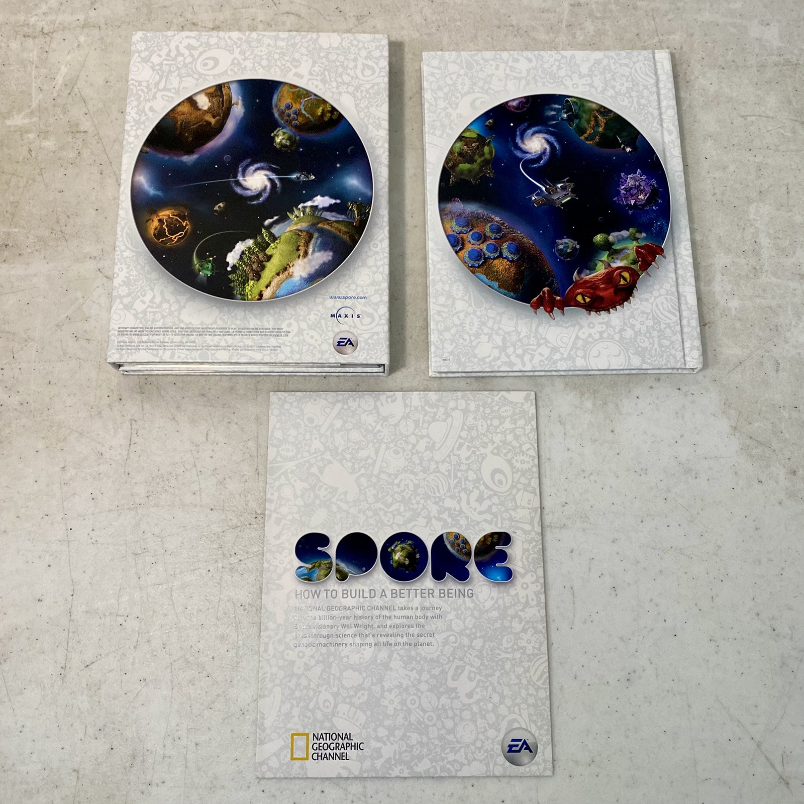Spore: Galactic Edition (Windows/Mac, 2008) With Original Posters and Hardback
