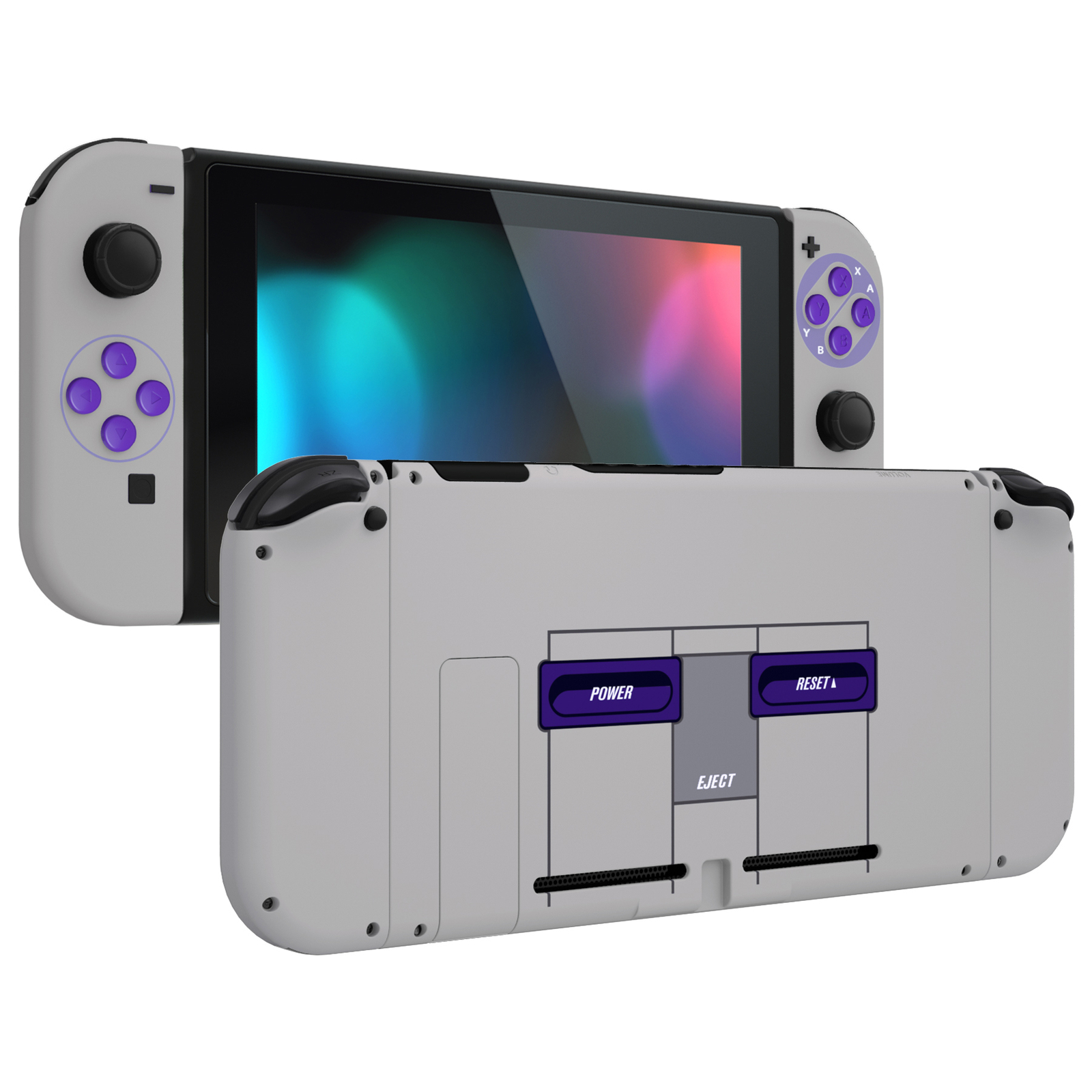 Replacement Full Set Shell Buttons Back Plate for Nintendo Switch Console DIY