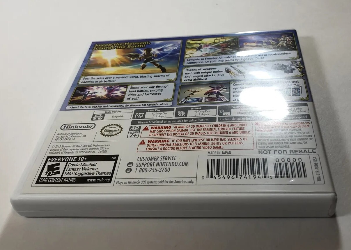 Kid Icarus Uprising (Nintendo 3DS, 2012) Ships today!