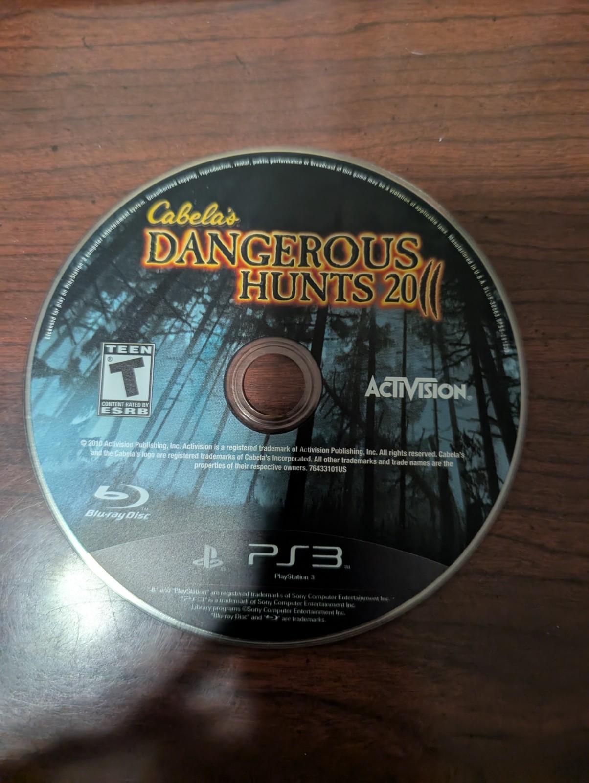 Cabela’s Dangerous Hunts 2011 (PlayStation 3, PS3) NO TRACKING – DISC ONLY 5523