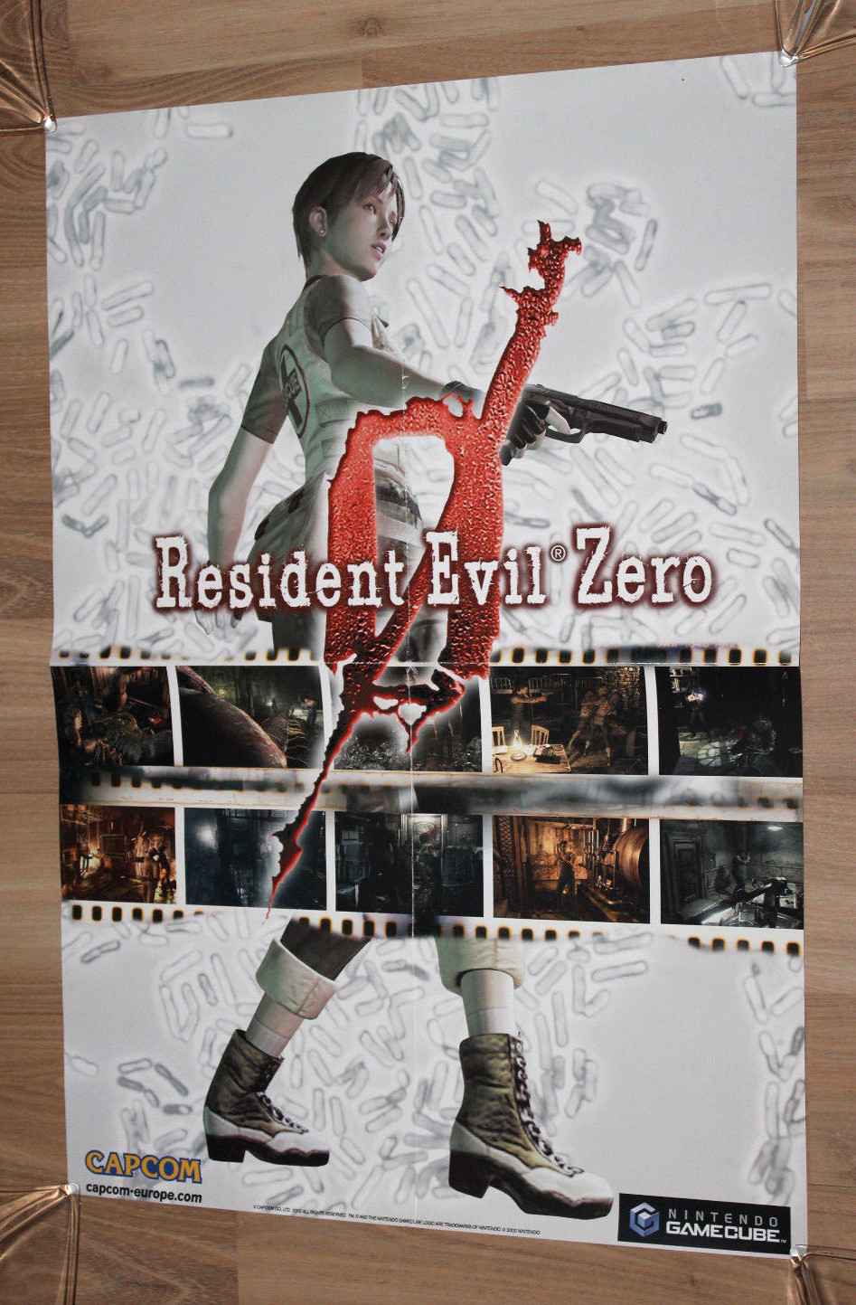 Resident Evil 0 Zero Rebecca Chambers Rare promo Poster 59.5x42cm Gamecube GC
