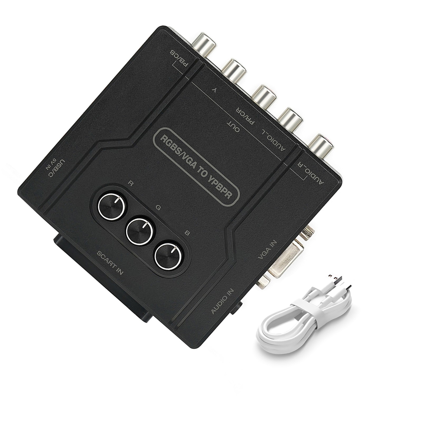 RGBS VGA to YPBPR Converter SCART to YPBPR For 480i 480p 576i 576p 720p 1080i A