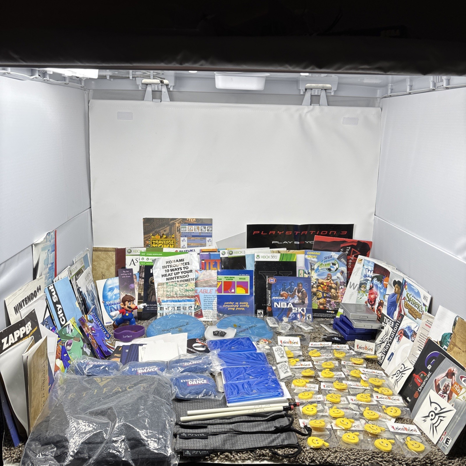 Video Game Lot Stuff Lot Promo Items Cables Random Stuff