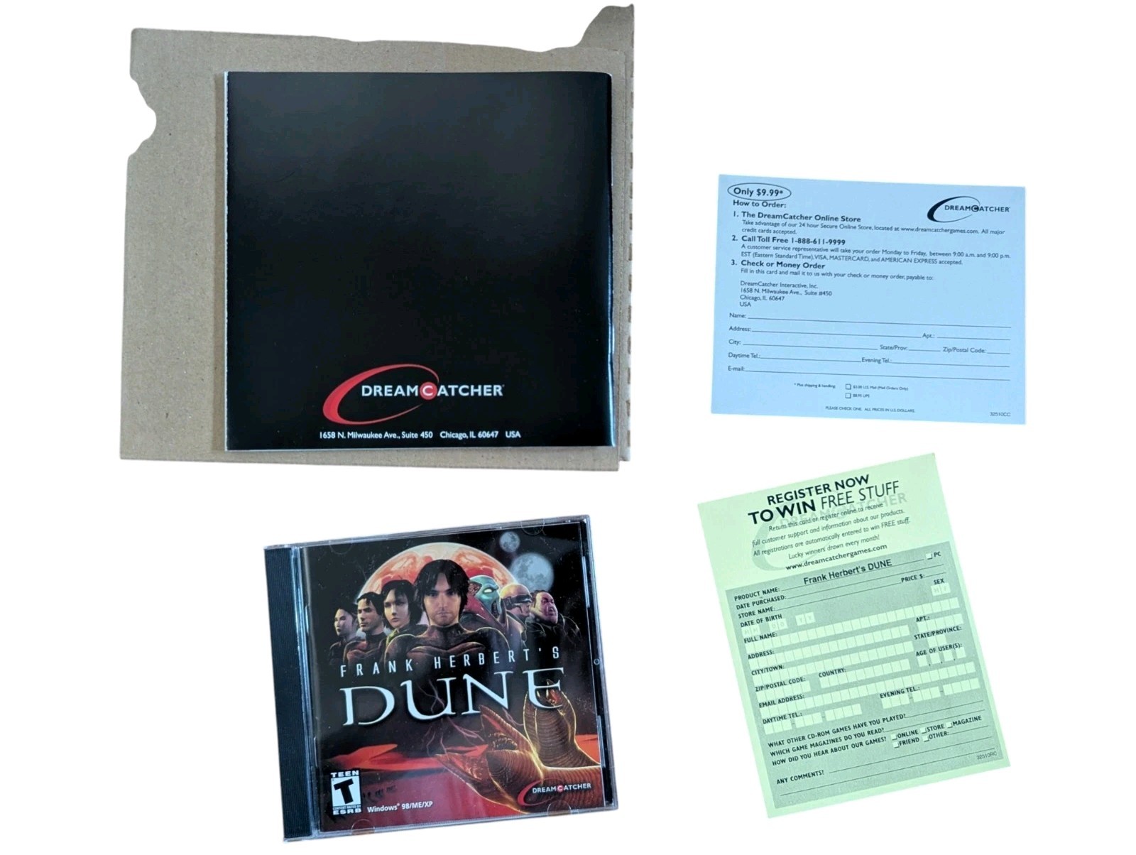 Frank Herbert’s DUNE Dreamcatcher Cryo Big Box Windows 98/ME/XP PC 2001