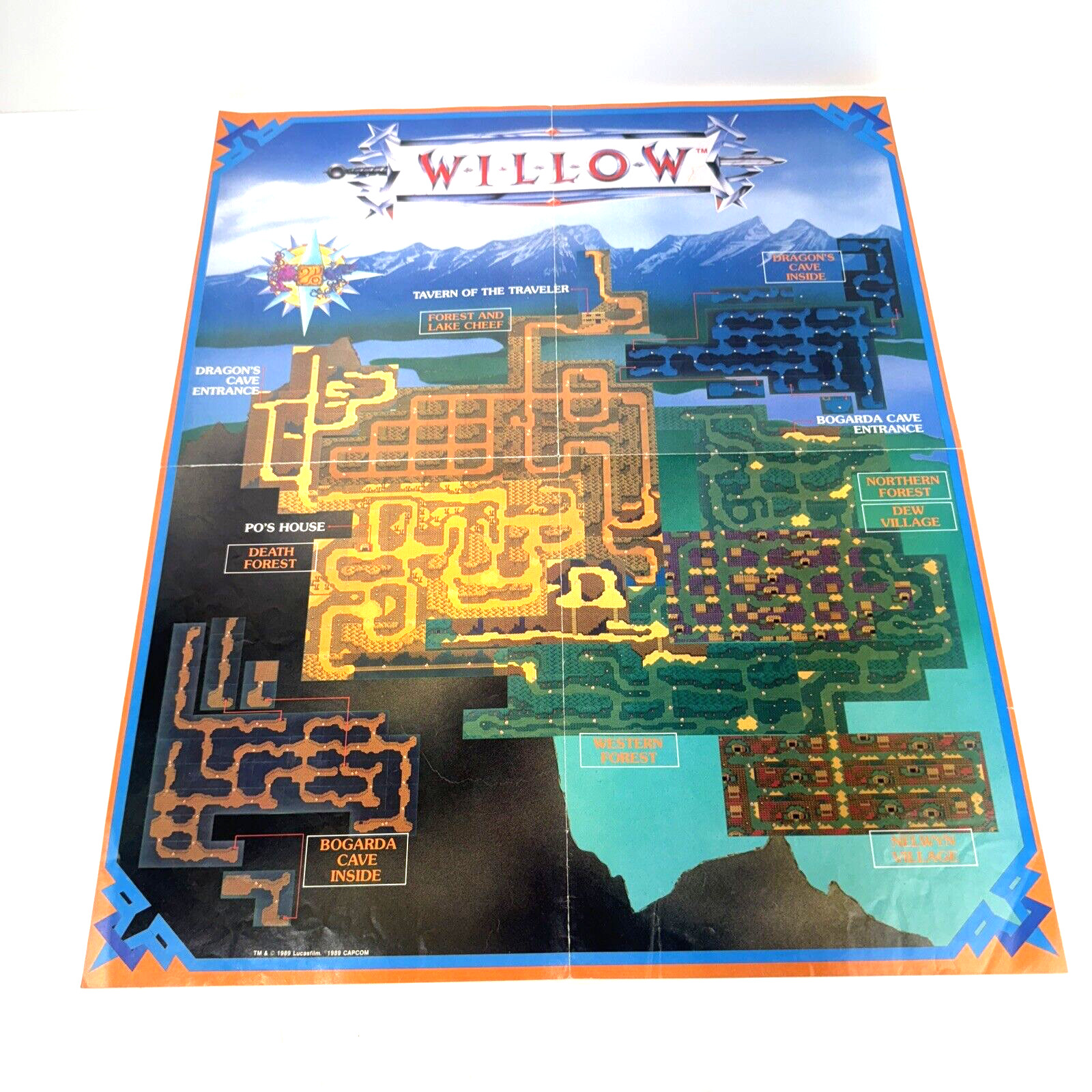 IRONSWORD DOUBLE SIDED POSTER WILLOW – Nintendo NES, Nintendo Power