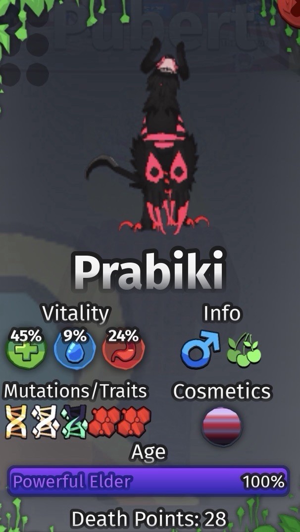 Prabiki Roblox In-Game Character/Creatures of sonaria SHIMMERGT DBLR