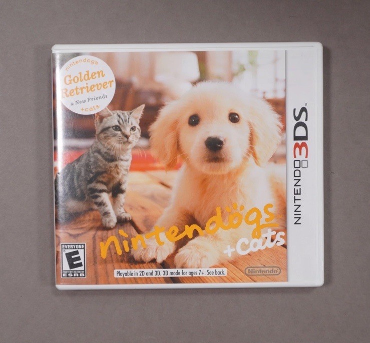 Nintendogs + Cats: Golden Retriever & New Friends (Nintendo 3DS, 2011) CIB EUC