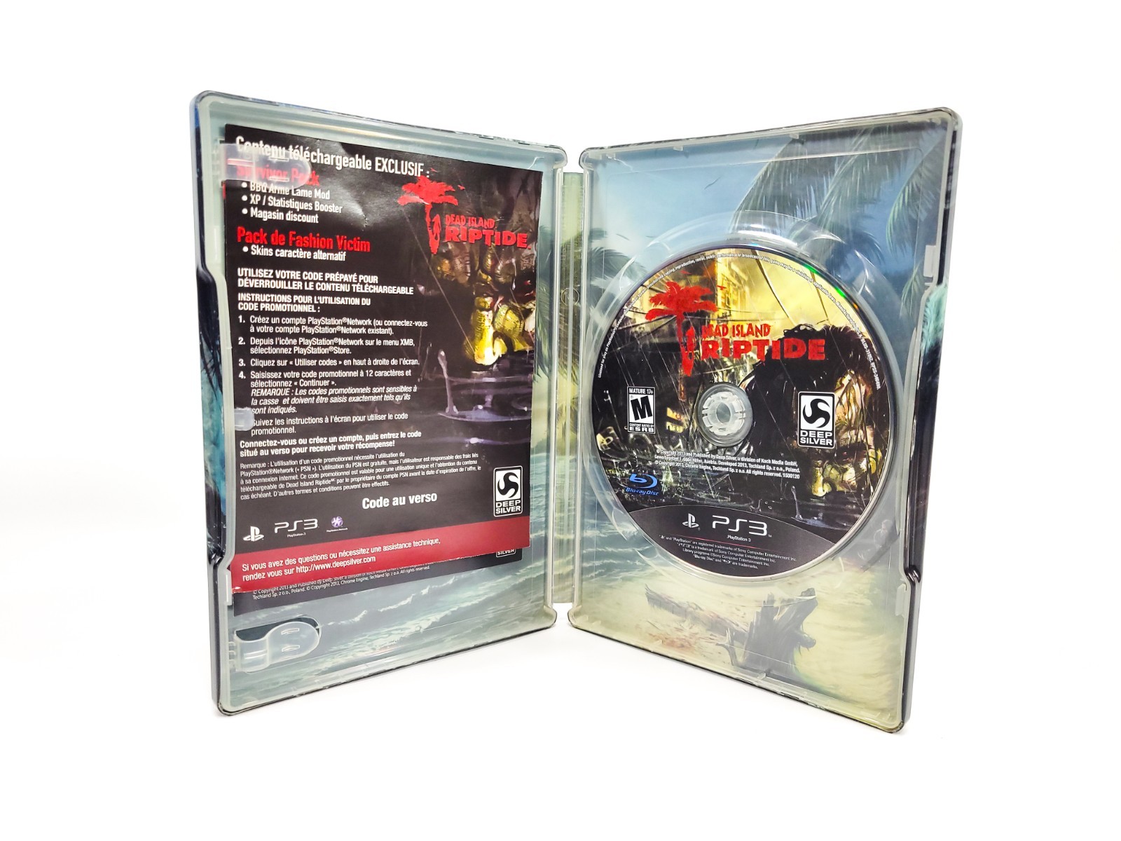 Dead Island: Riptide Steelbook (Sony PlayStation 3, 2013) PS3