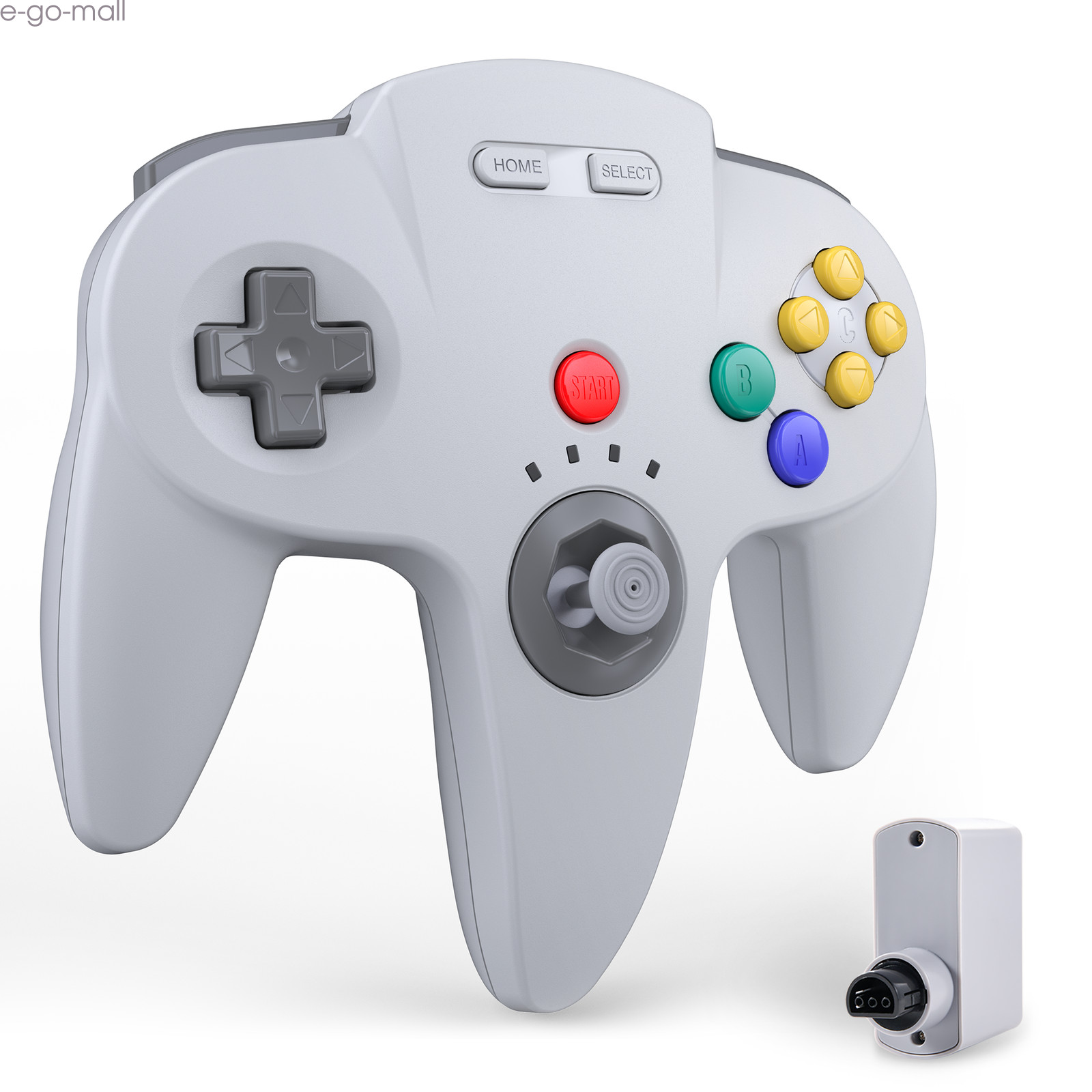 2.4G Wireless N64 Controller w/ Rumble Pak for Nintendo N64 or USB For Switch