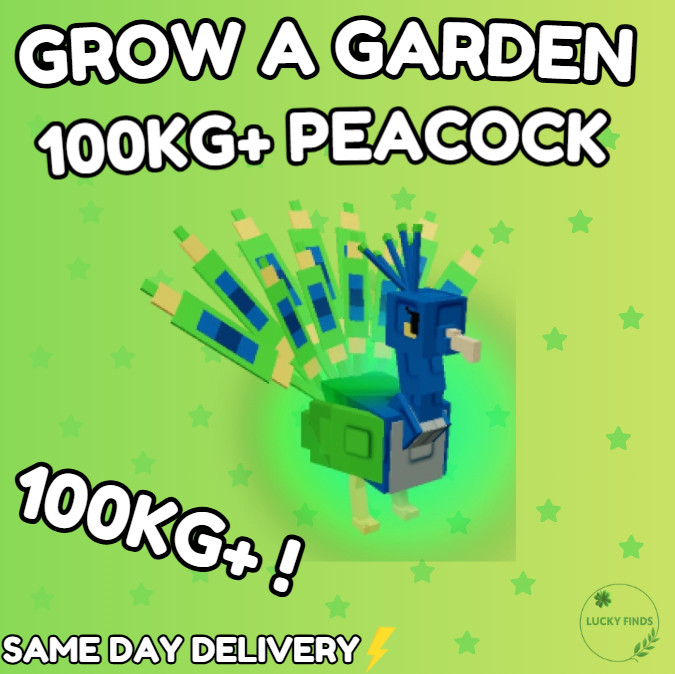 🪴 100KG+ PEACOCK | 🪴Grow a Garden | CHEAPEST + FAST