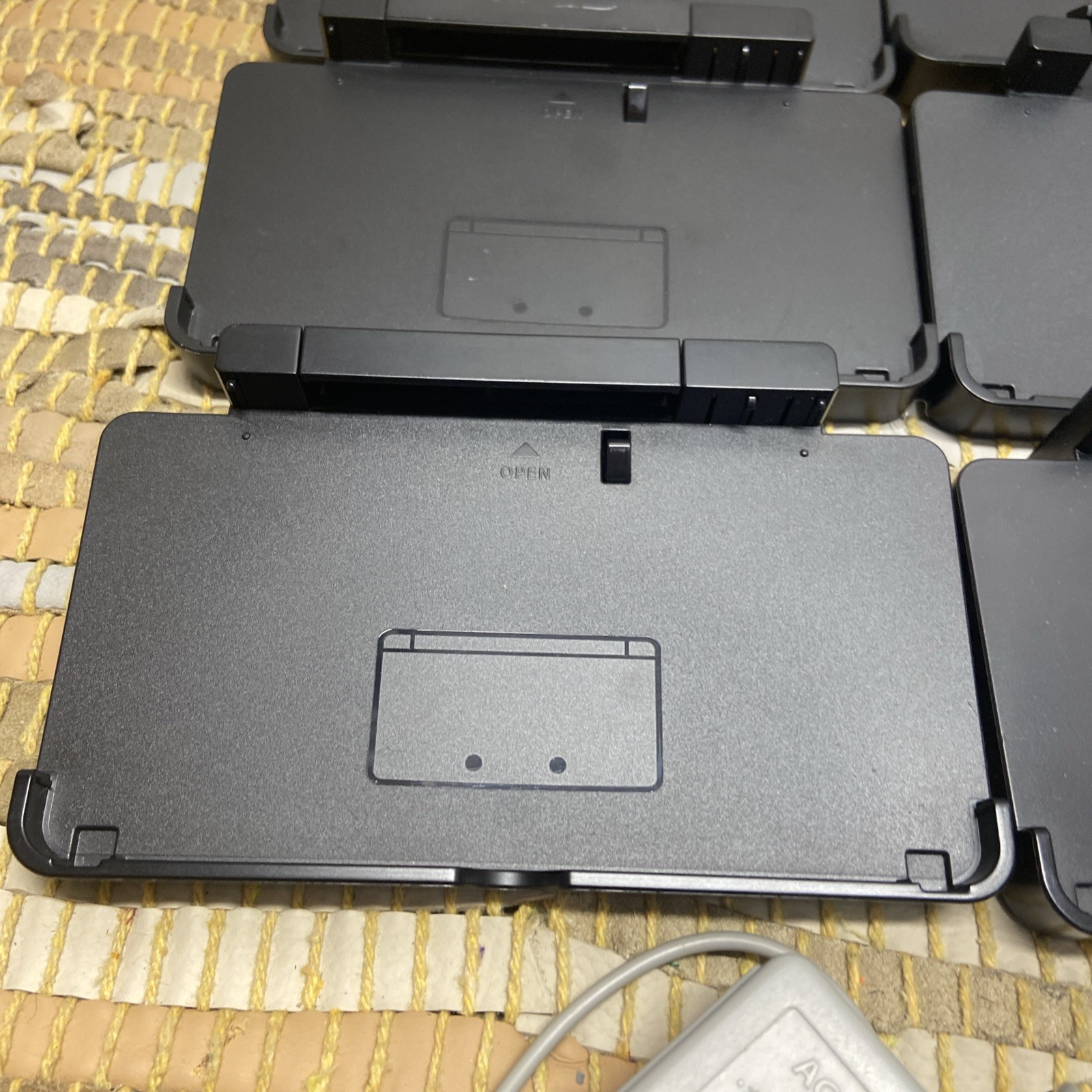Lot Of 6 Original Nintendo 3DS Battery Charging Dock Cradle Base Black CTR-007