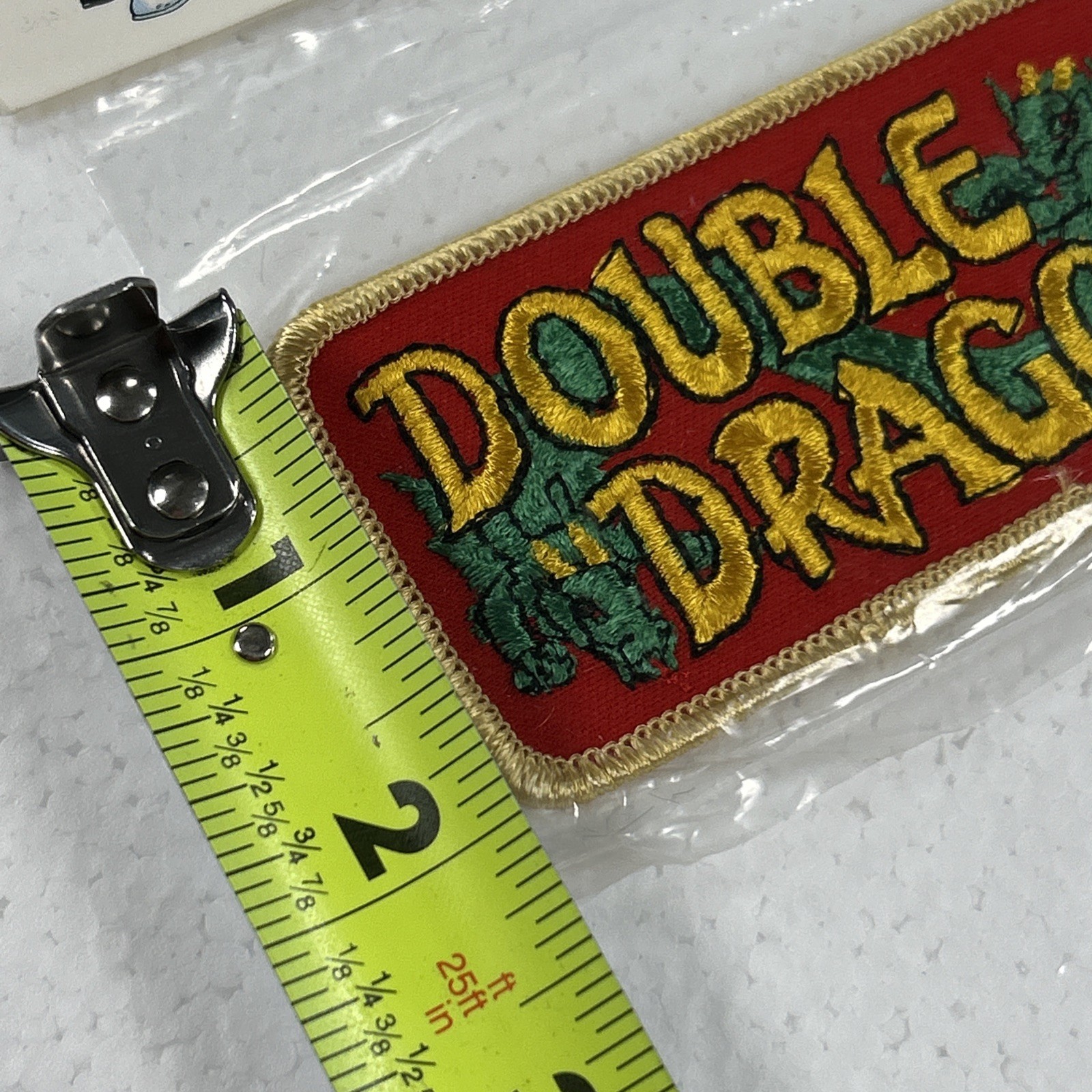Vintage 1989 Double Dragon Power Patch Collectors Edition NES Iron On Made USA