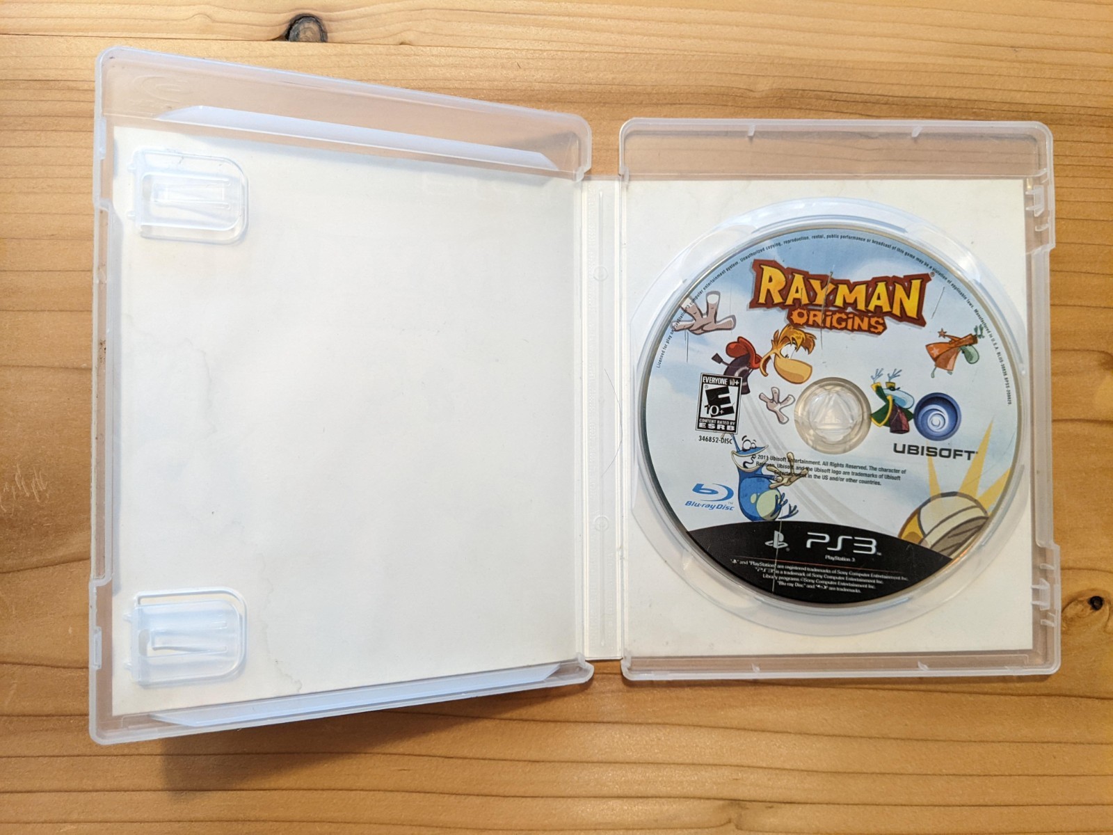 Rayman Origins (Sony PlayStation 3, 2011) Case Artwork and Disc – No Manual