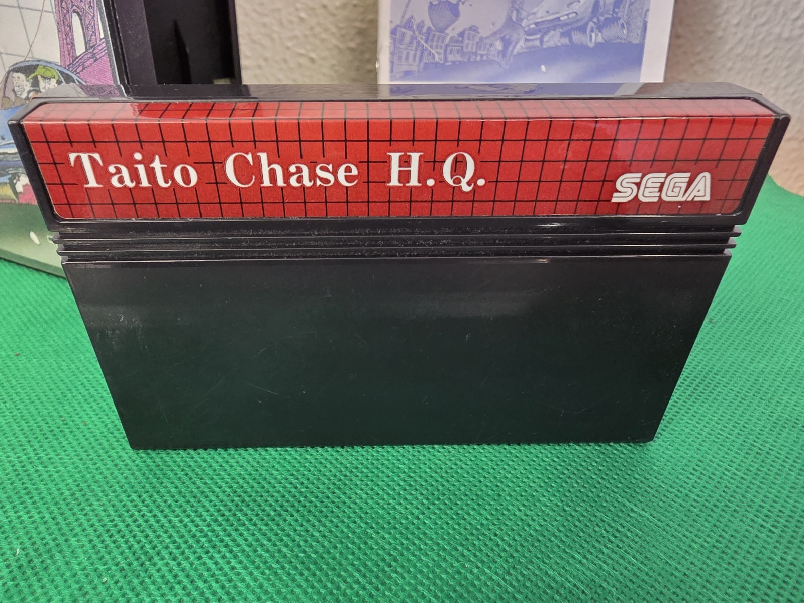 Sega Master System Taito Chase HQ Game Complete with Manual 1990 Used