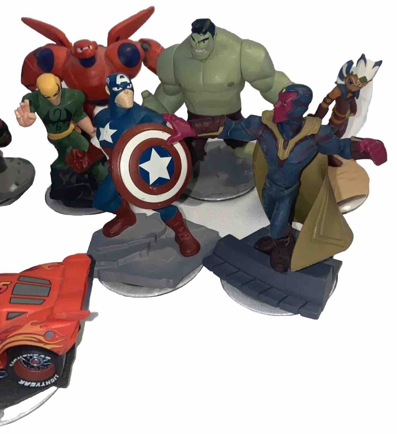 Lot Of 10 – Disney Infinity Marvel Avengers Hulk Captain America & Others