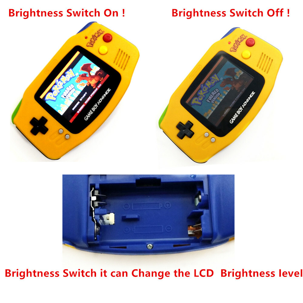 Multi-Color Game Boy Advance GBA Game Console AGS-101 Backlight Backlit Screen