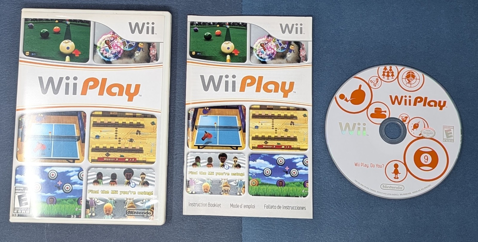 Nintendo Wii Play Complete CIB – Game Manual Included