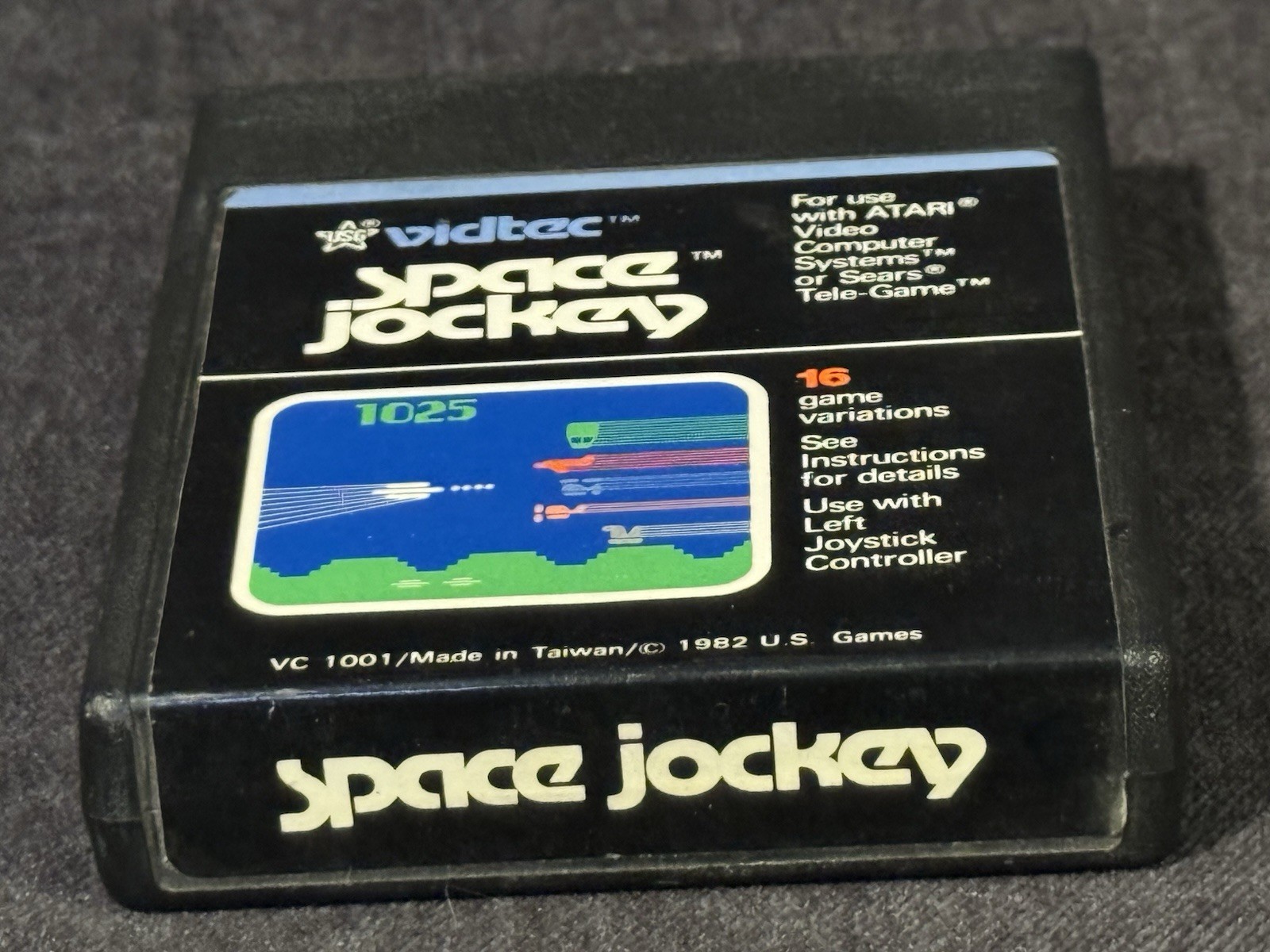Space Jockey (Atari 2600, 1982) By Vidtec Cartridge & Manual Tested Working