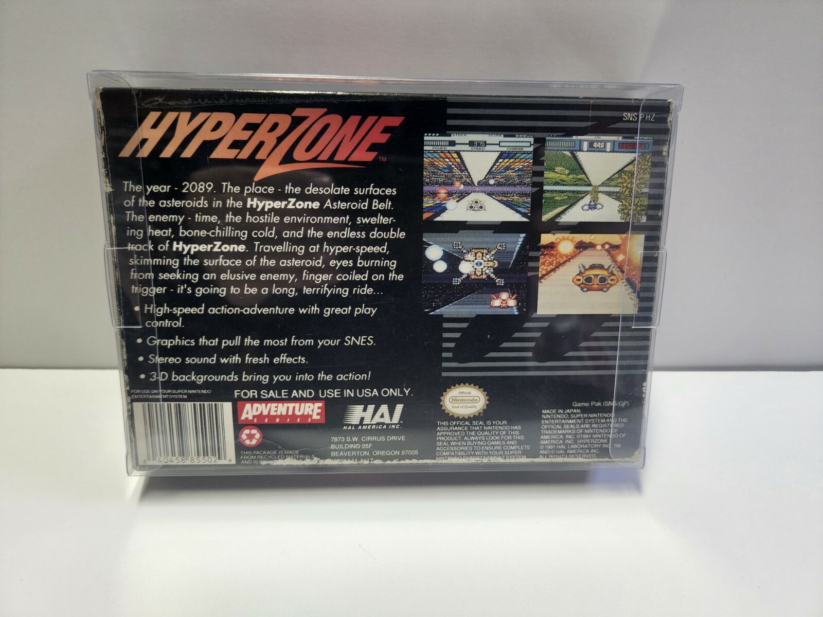 HyperZone (Super Nintendo Entertainment System, 1991) SNES Complete TESTED