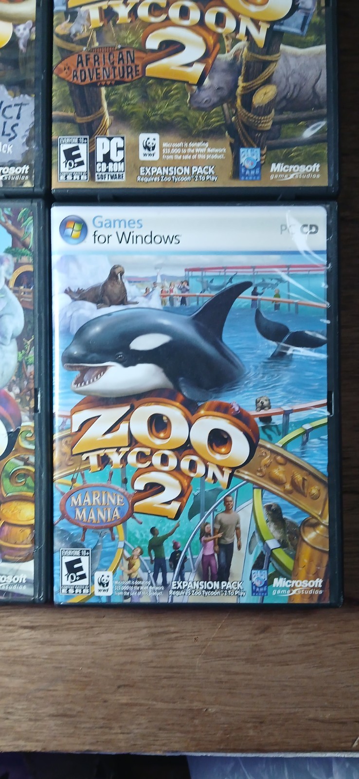 4 – PC Games – Zoo Tycoon 2 – Endangered Species – Marine Mania -Extinct Animals