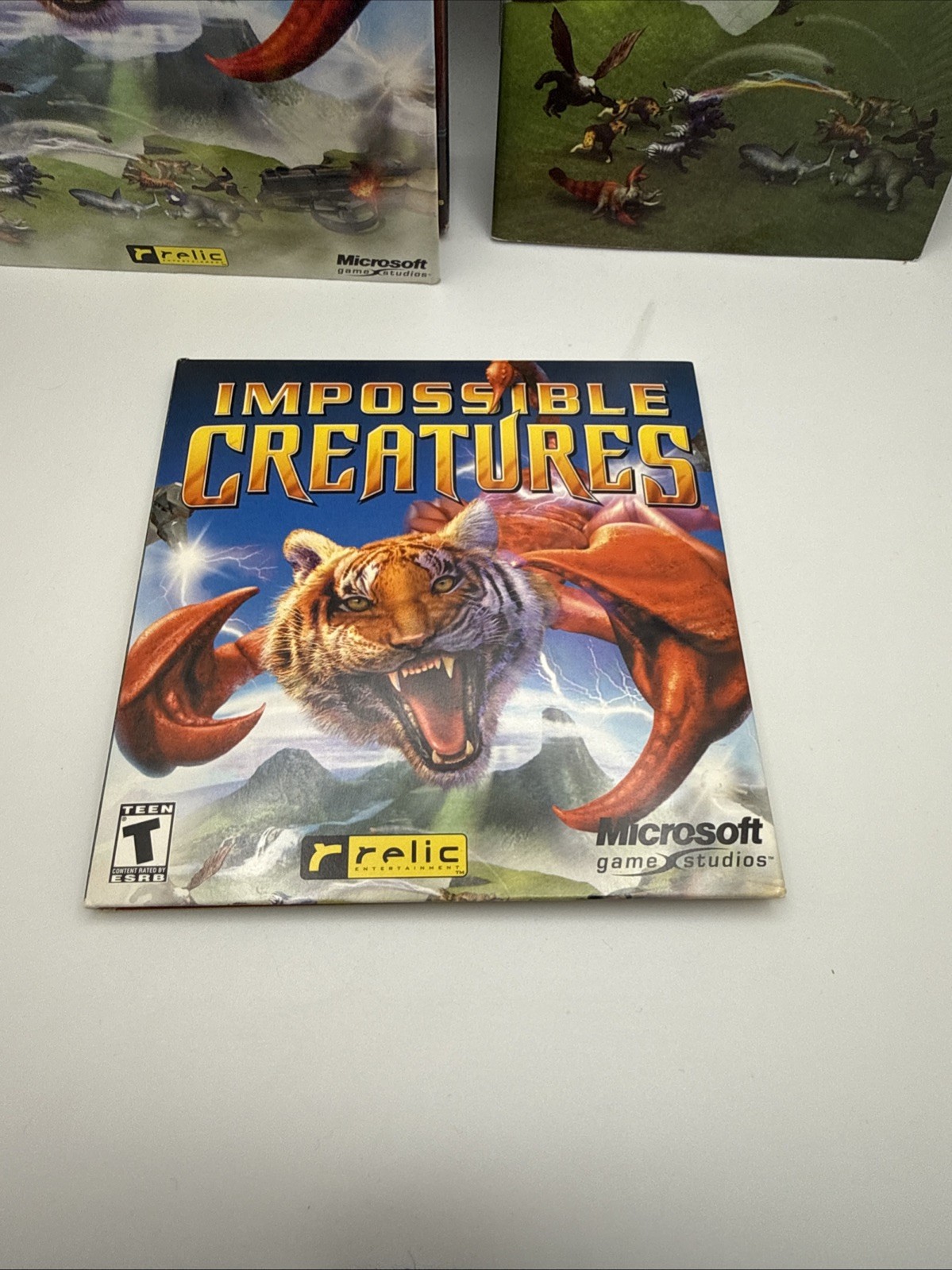 2002 Microsoft/Relic – Impossible Creatures PC Game Box (Rated T for Teen) CIB
