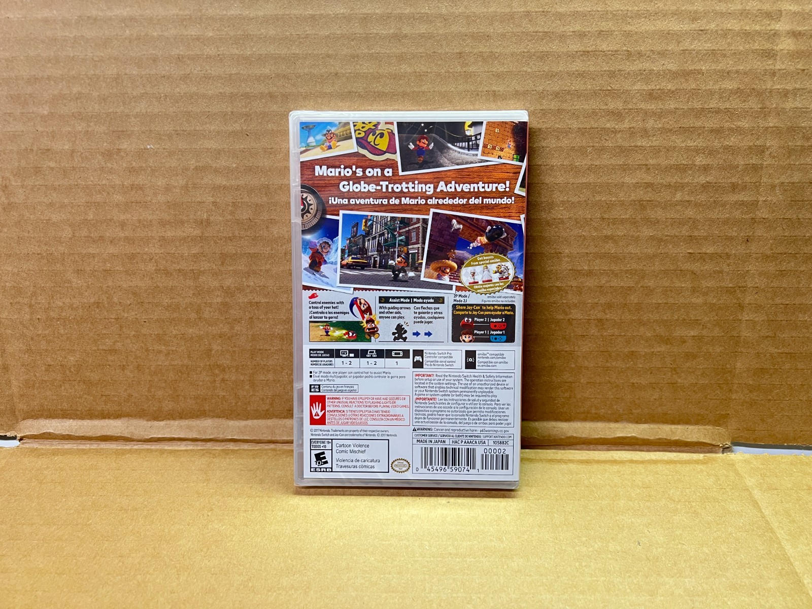 Super Mario Odyssey Nintendo Switch Physical Game NEW FACTORY SEALED