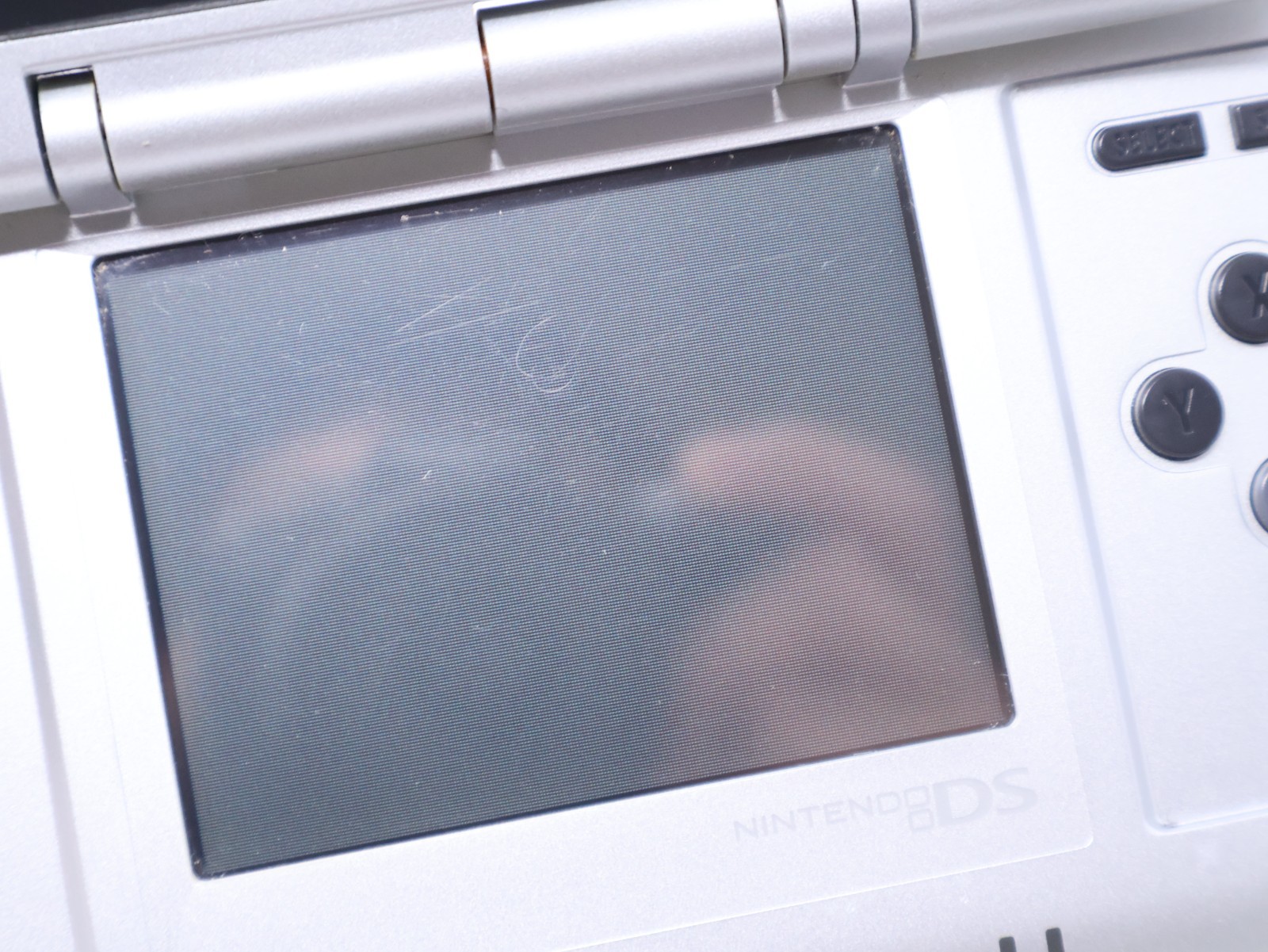 Nintendo DS Handheld Console Tested Working Titanium Silver w/ Charger & Stylus