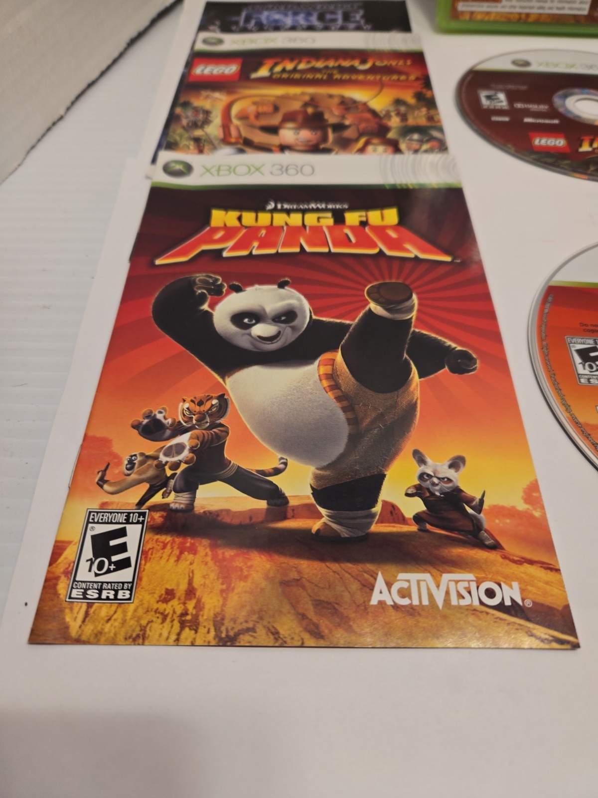 Xbox 360 Lego Indiana Jones: The Original Adventures / Kung Fu Panda CIB