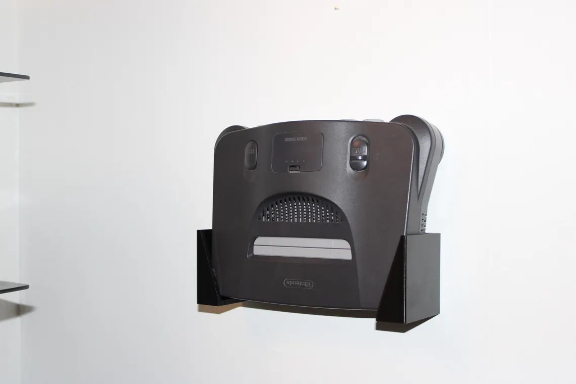 Nintendo 64 Wall Mount — 3D Printed Console Holder