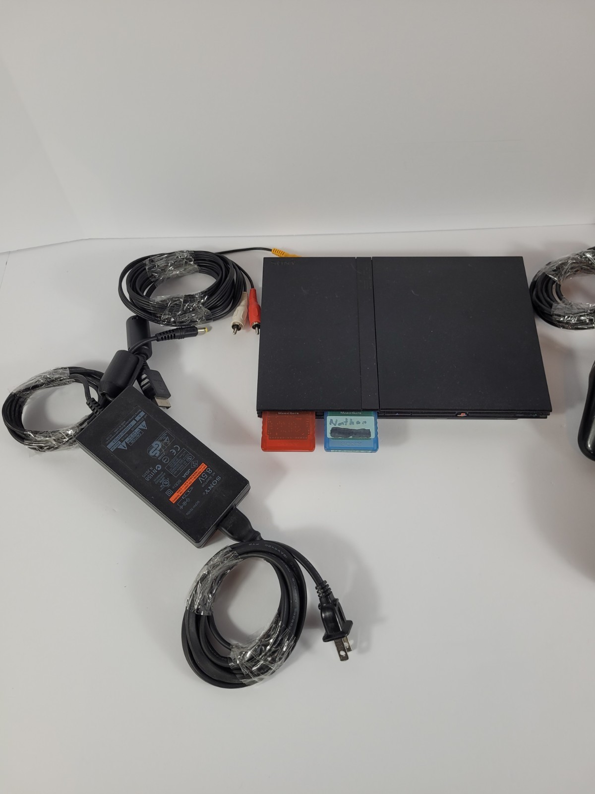 Sony SCPH-75001 PlayStation 2 PS2 Home Console-Black Bundle Tested Works