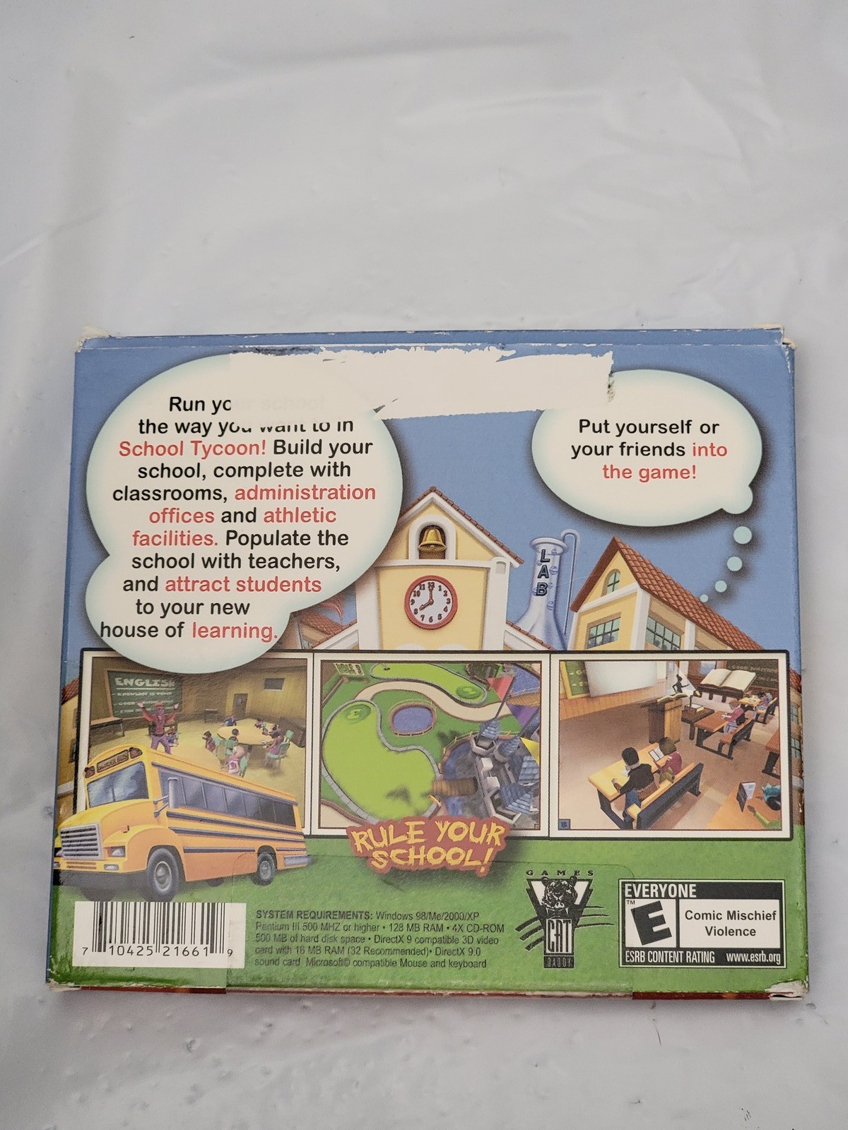 School Tycoon PC CD-ROM Game – Global Star Software – Build Your School!