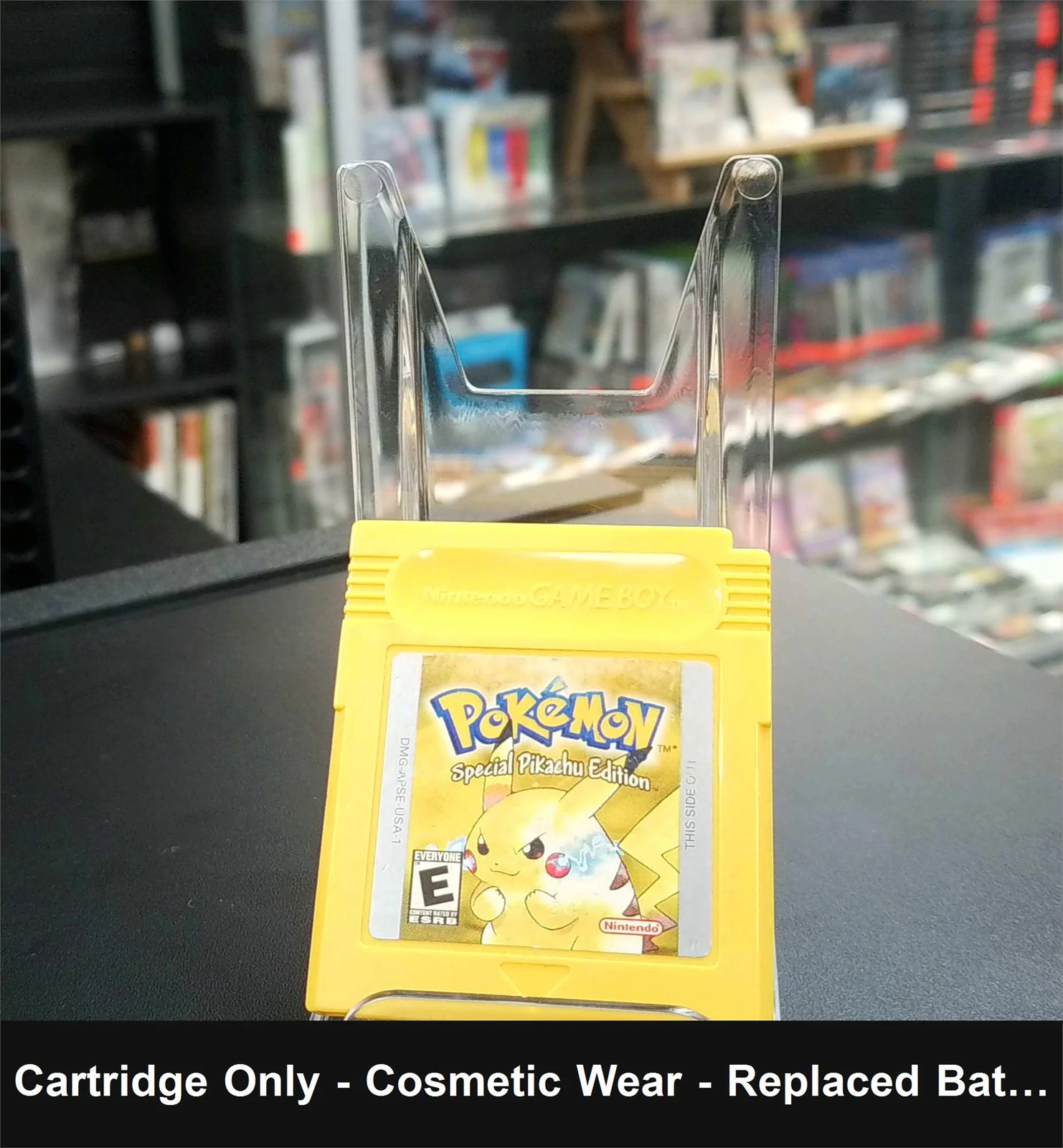 Pokemon Yellow – Game Boy – Cartridge Only – Cosmetic Wear – Replaced Battery