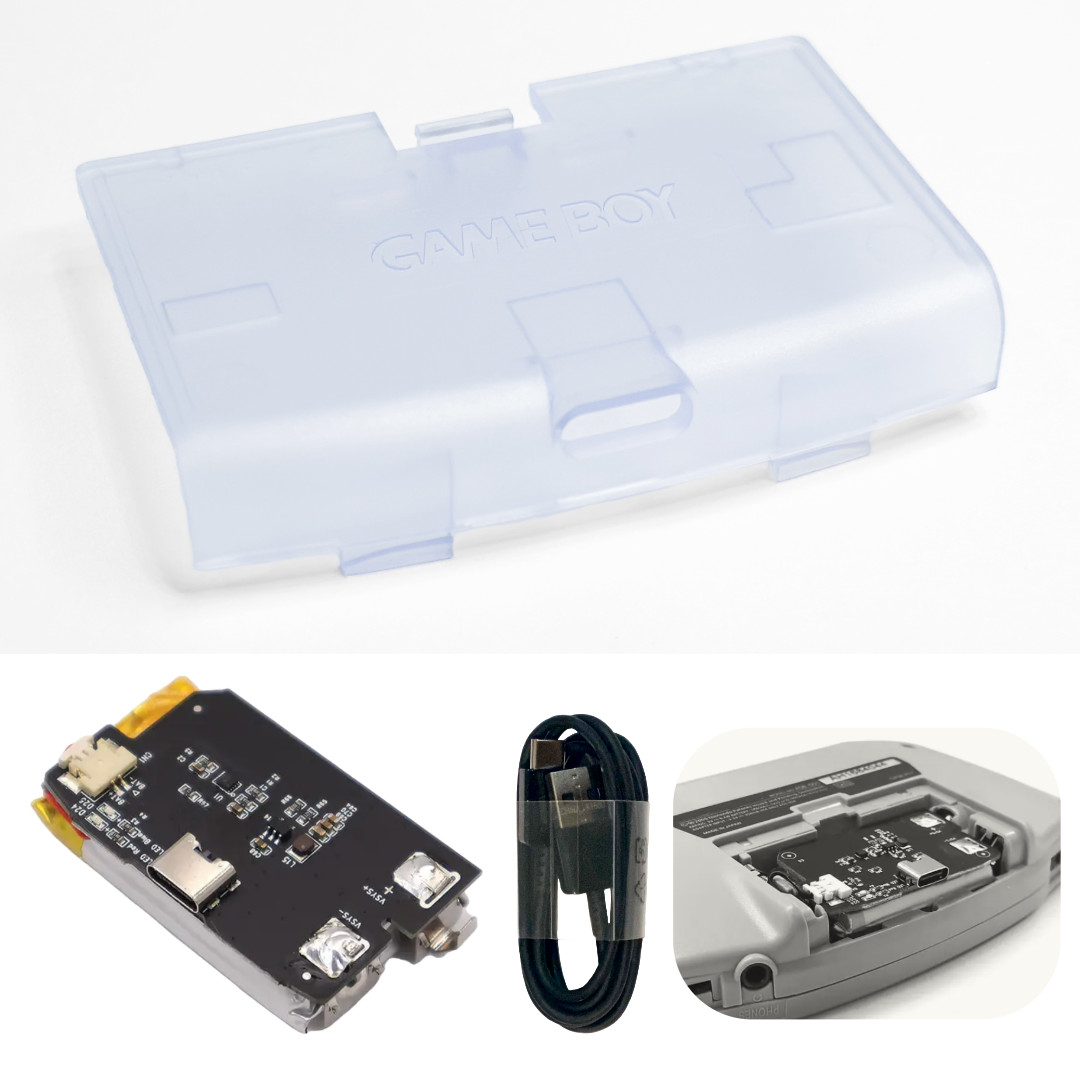 Nintendo Game Boy Advance GBA V5 IPS LCD GLACIER System w/ Rechargeable Battery