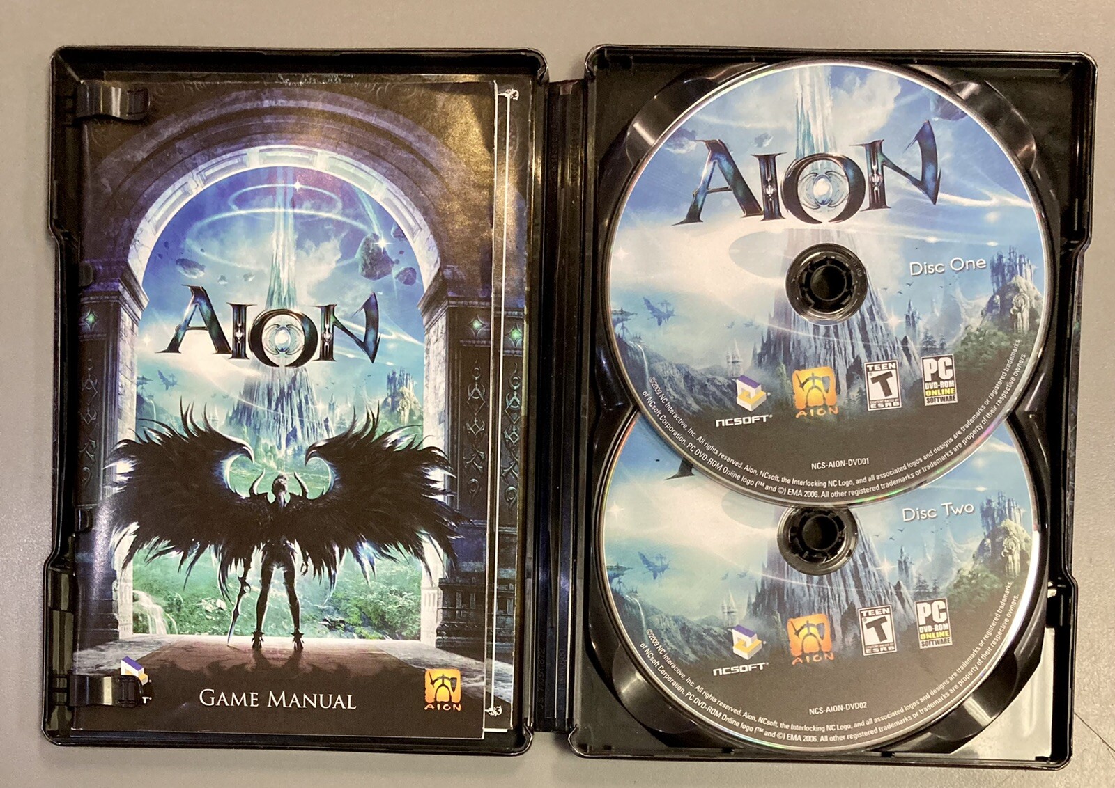 Aion: Tower of Eternity Steelbook Edition (NCsoft, 2009) PC Video Game COMPLETE