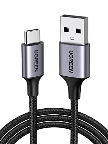UGREEN USB Type C Cable (1m/Pack of 2) USB A to USB C Cable with Nylon Braid 3A