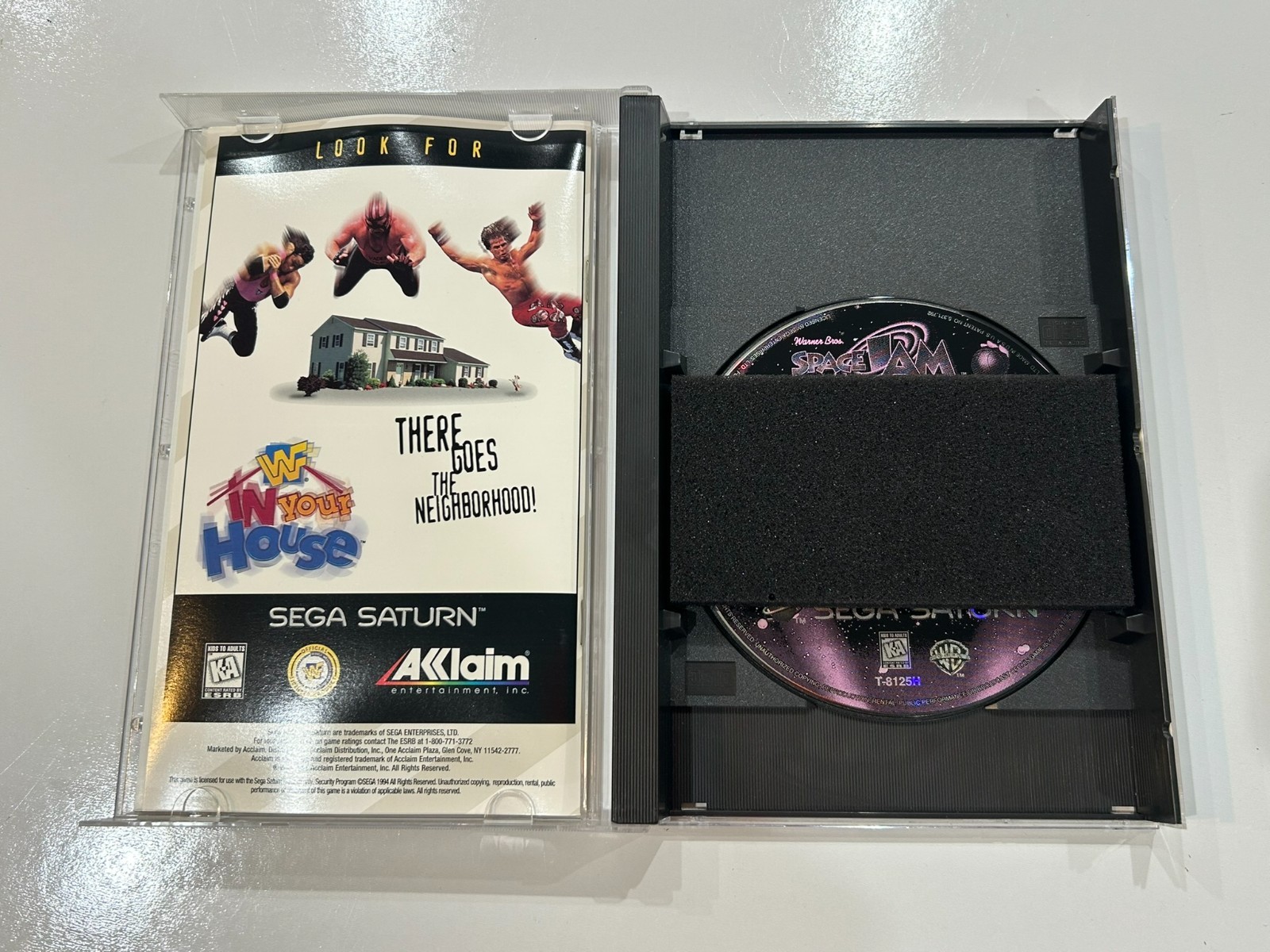 Space Jam (Sega Saturn, 1996) CIB Complete in Box w Manual + Reg + Foam N MINT~