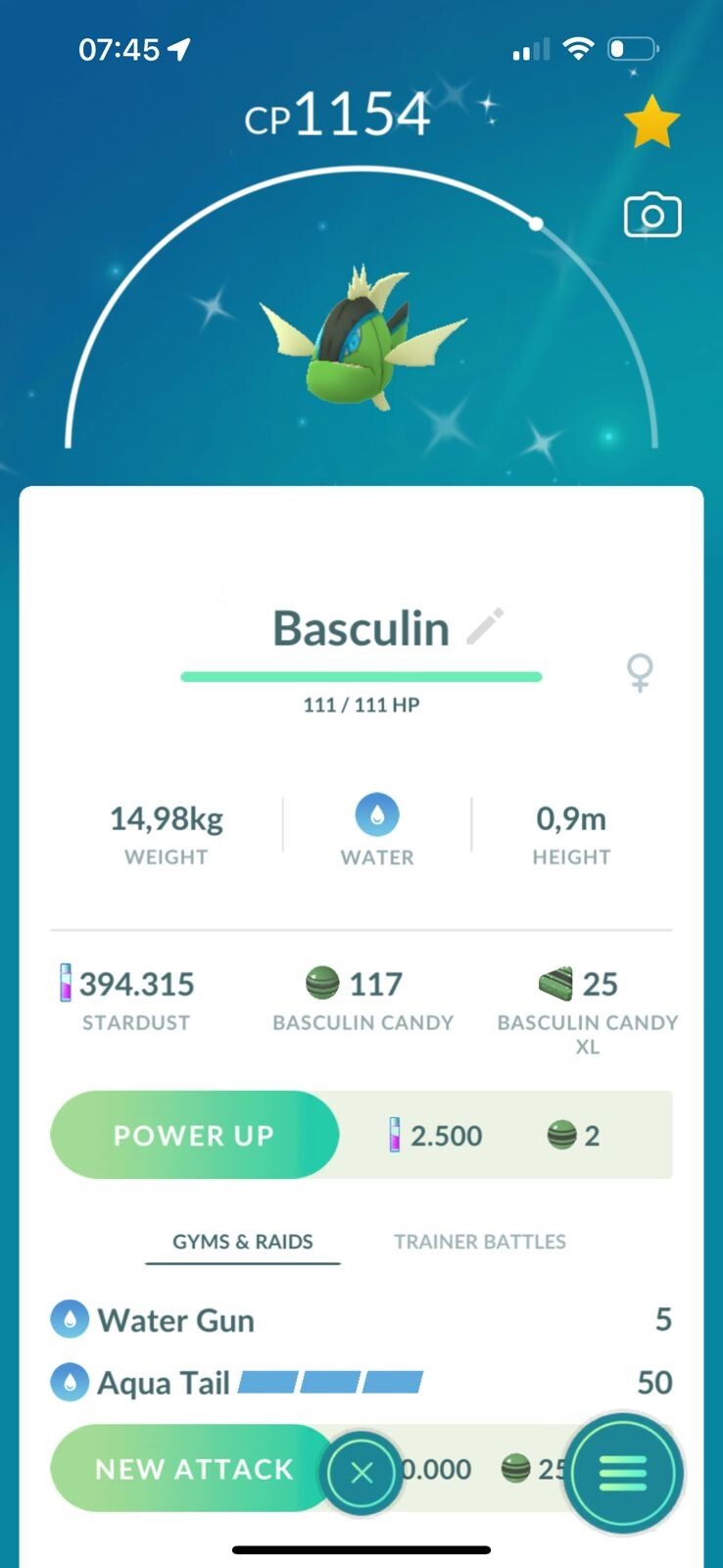 Pokemon shiny Basculin Blue Striped – TRADE 20k stardust