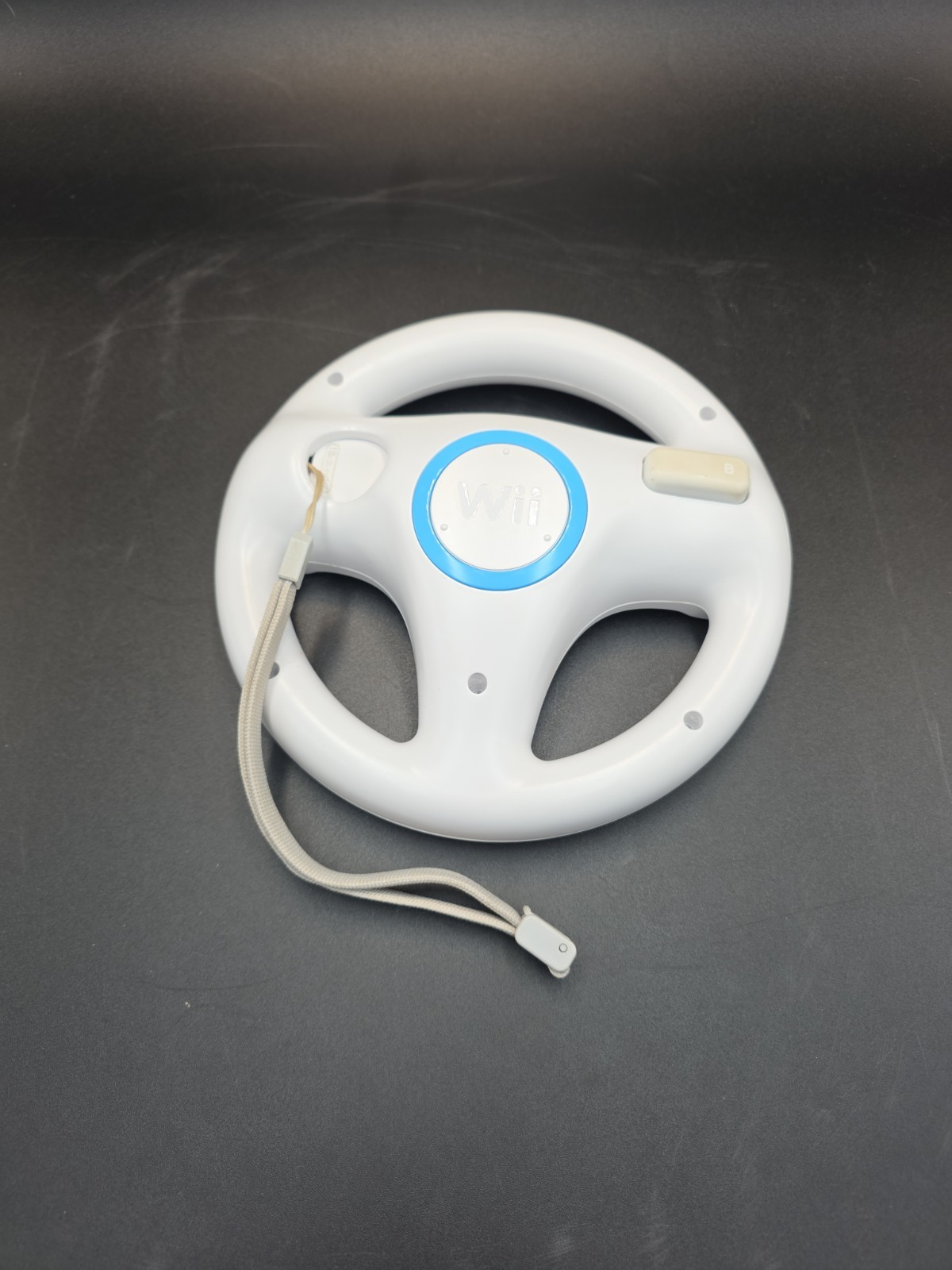 Nintendo Wii Controller Remote with Steering Wheel White Wiimote for Mario Kart