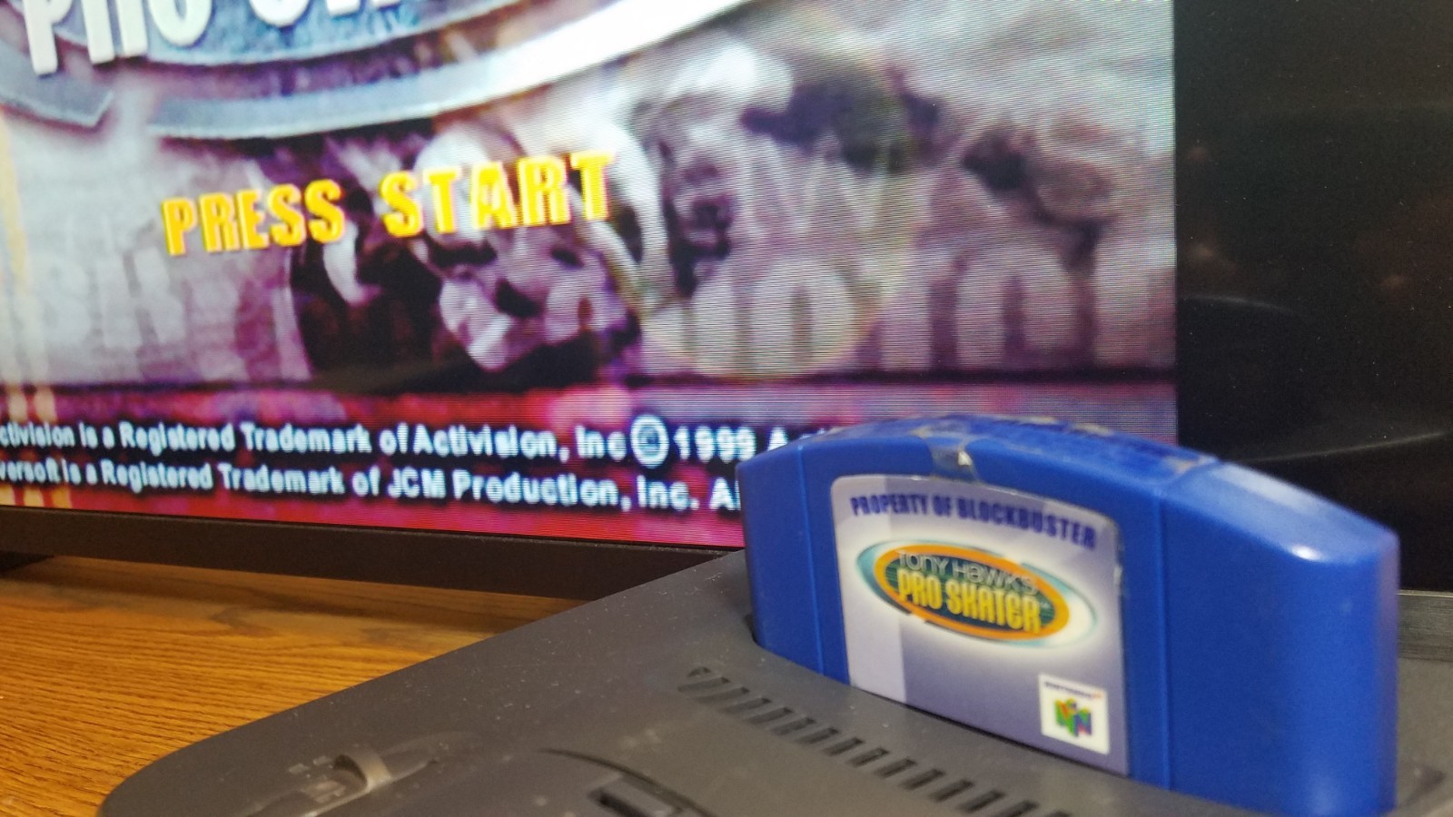 Tony Hawk’s Pro Skater N64 Authentic BLOCKBUSTER Ex Rental Collectable WOW