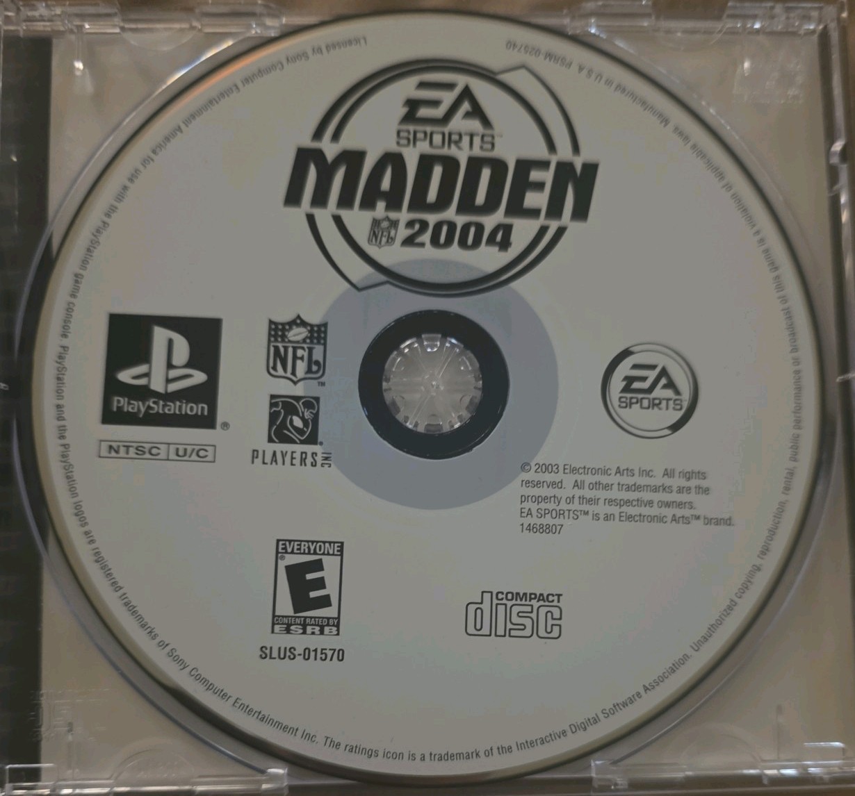 Madden NFL 2004 (Sony PlayStation 1, 2003)