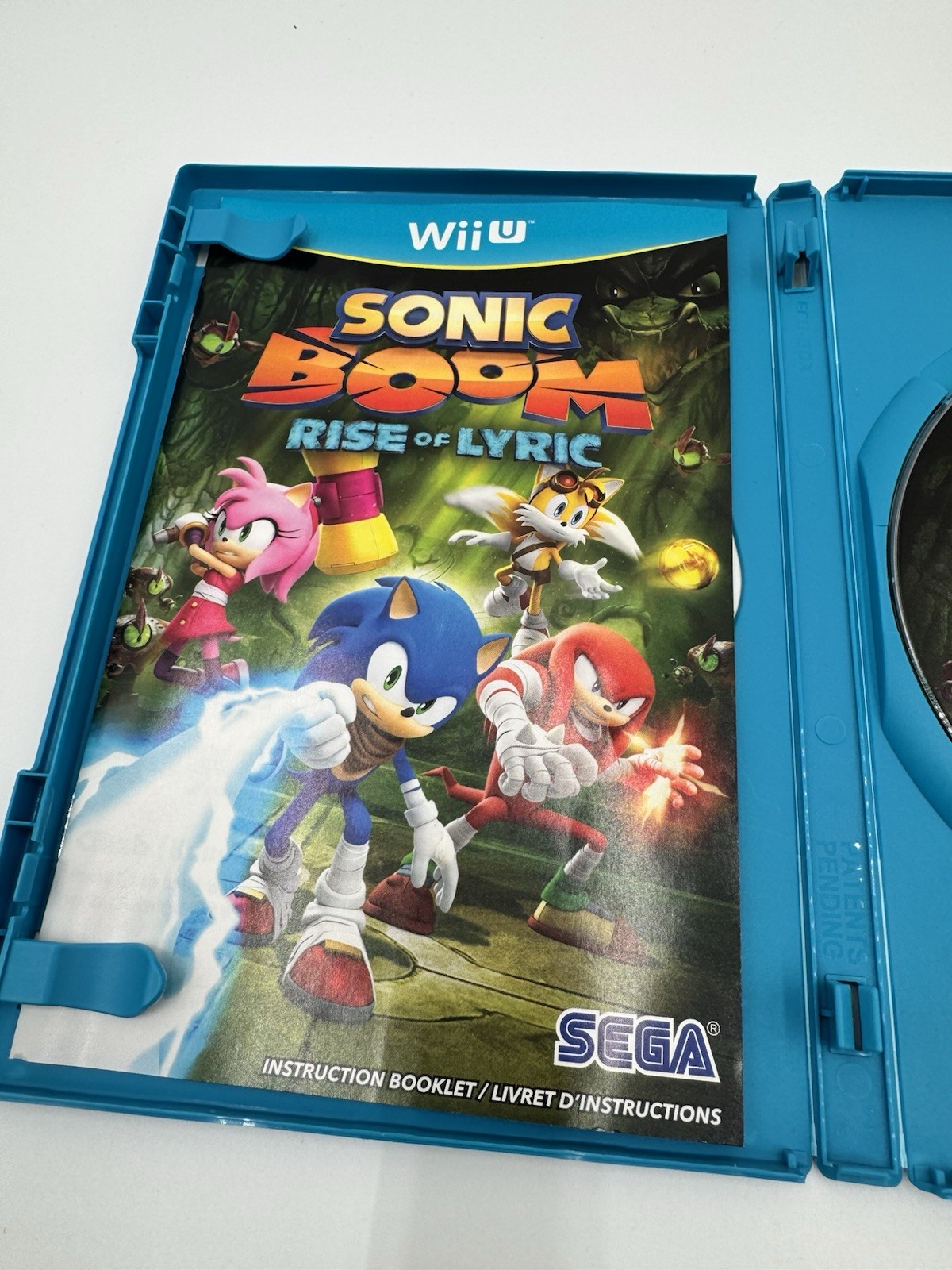 Sega Sonic Boom: Rise Of Lyric Nintendo Wii U Complete CIB