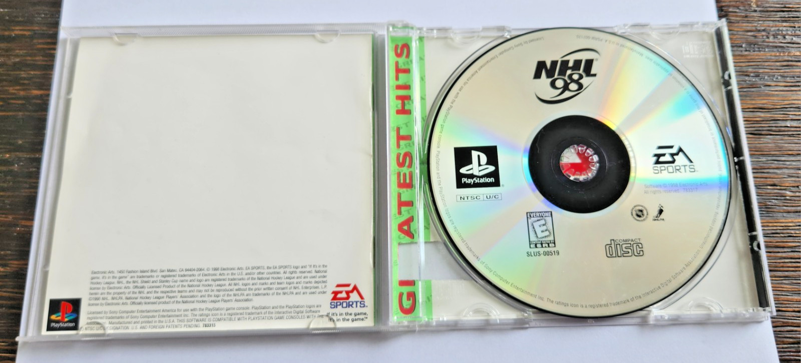 NHL 98 (PlayStation 1 PS1)